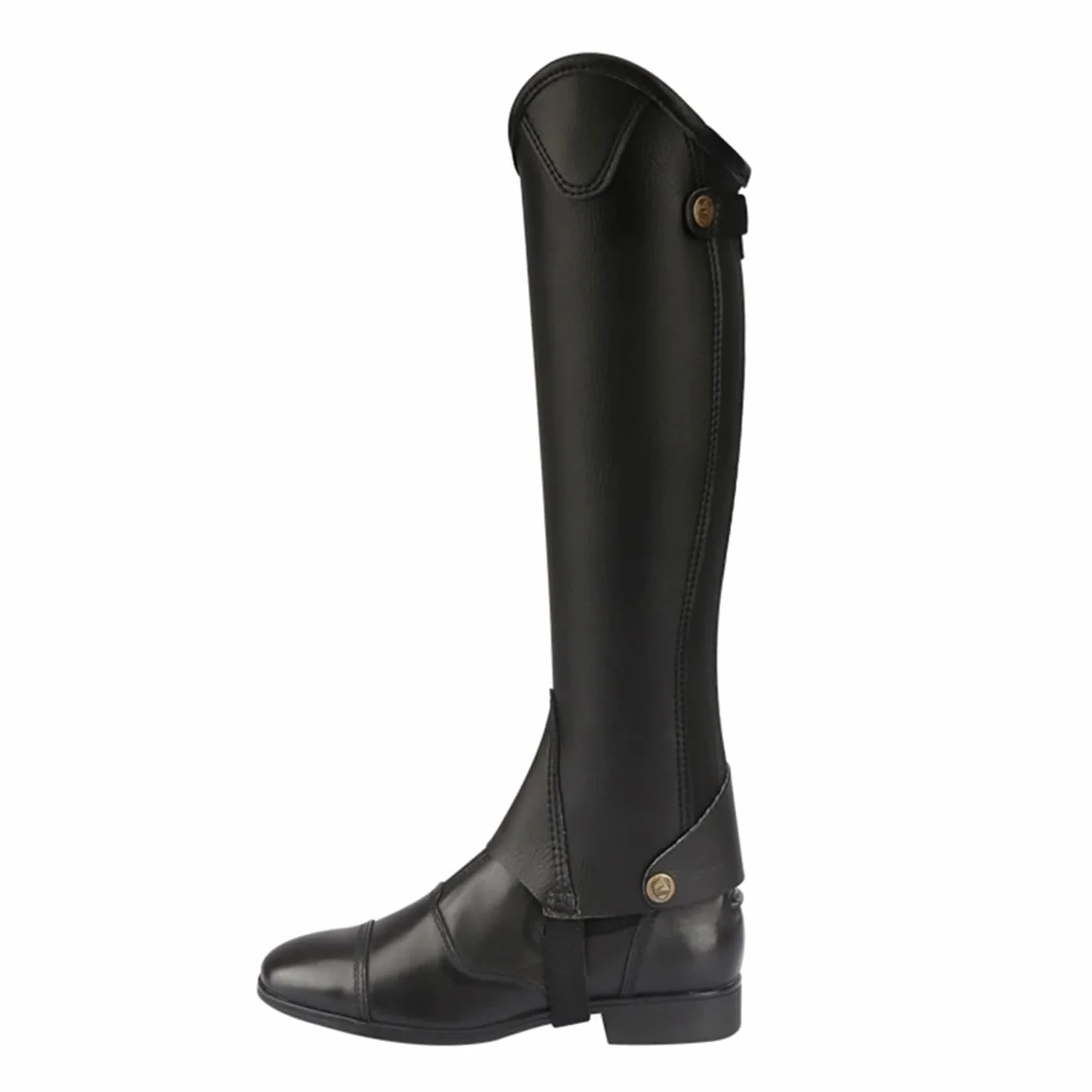 Equitación Media Chaps Polainas de equitación unisex Flexi cuero for mujer y hombre
