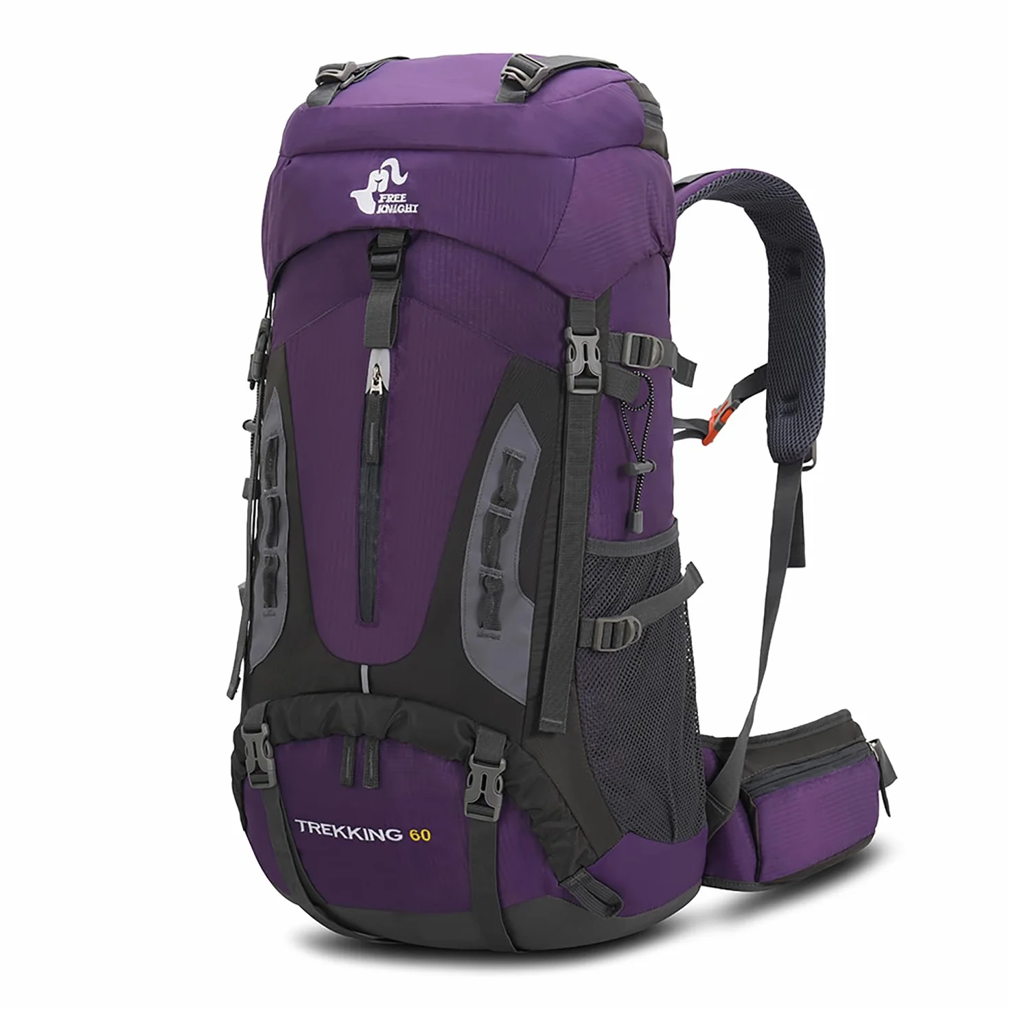 Bseash Mochila de senderismo ligera impermeable de 60L con cubierta de lluvia, mochila deportiva al aire libre para escalada acampar y turismo