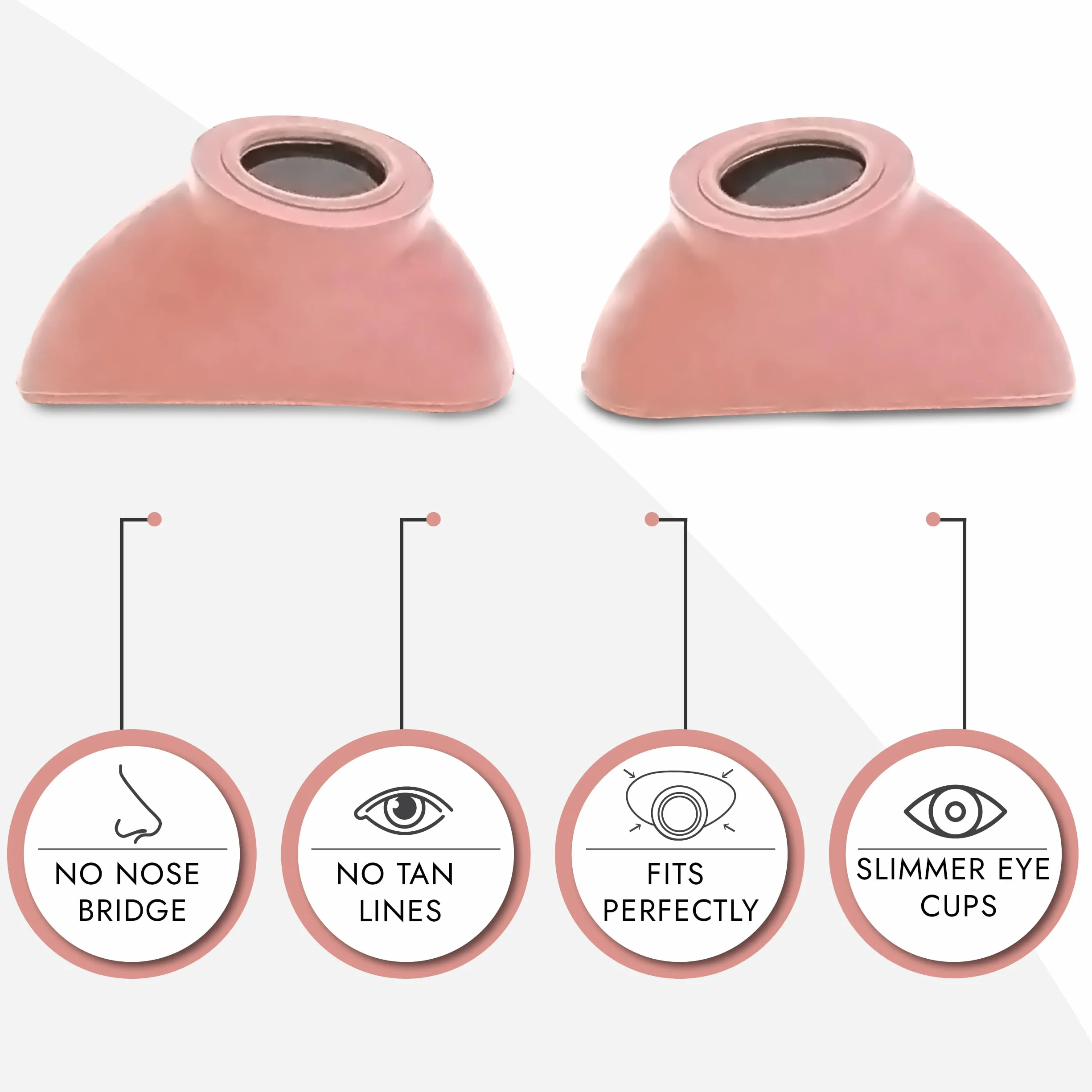 Super Sunnies Slim Flex Gafas de bronceado con protección UV compatibles FDA