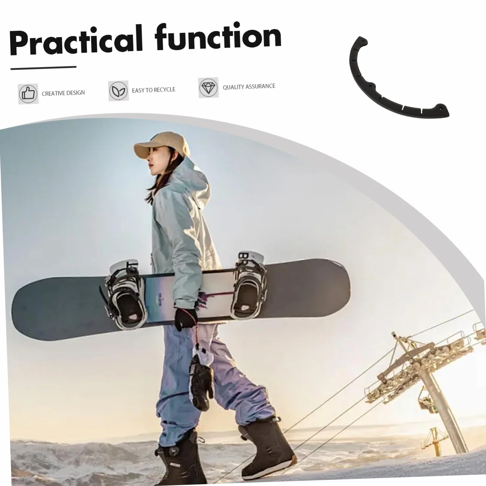 Funda Protectora para Tabla de Snowboard Y Patineta para Mujeres Y Hombres Protector de Borde para Tabla de Skate Protector de Punta de Esquí Fundas para Tabla de Skate Accesorios