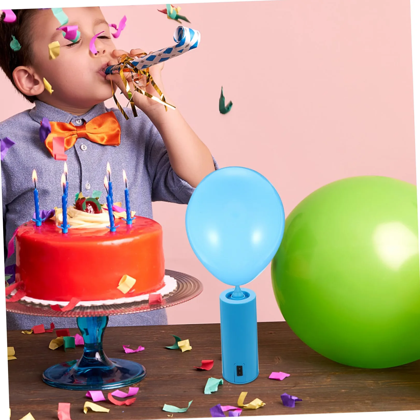 Bomba de Globos Eléctrica Portátil Azul Abs 18w Operación | Uso Dual, Infla Globos y Grandes Inflables, Modelo Dc 12.0v, 65db y 1pieza