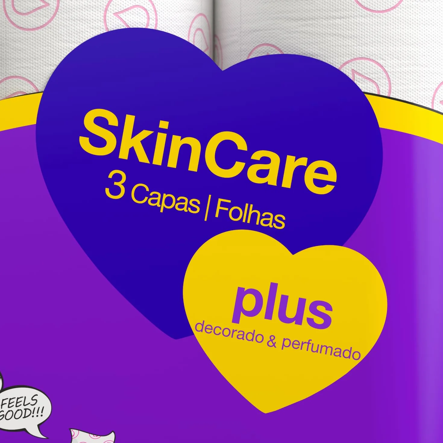 Renova Papel Higiénico Skin Care Plus Decorado Perfumado 12 Rollos