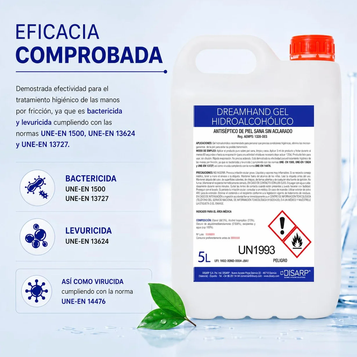 Gel Hidroalcoholico Higienizante Secado Instantaneo