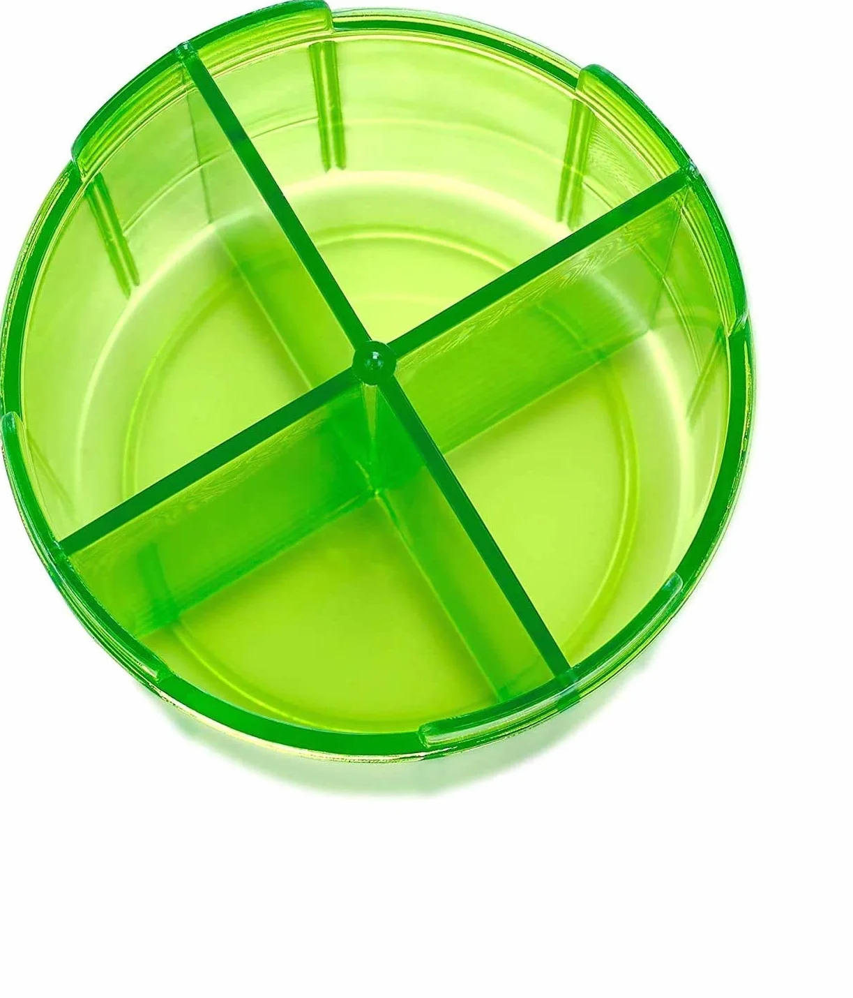 MEDca Dispensador de pastillas 4 compartimientos para medicamentos vitaminas suplementos
