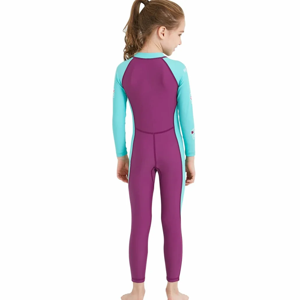 Traje de Neopreno Niño 2mm Una Pieza Manga Larga Buceo Natación Surf