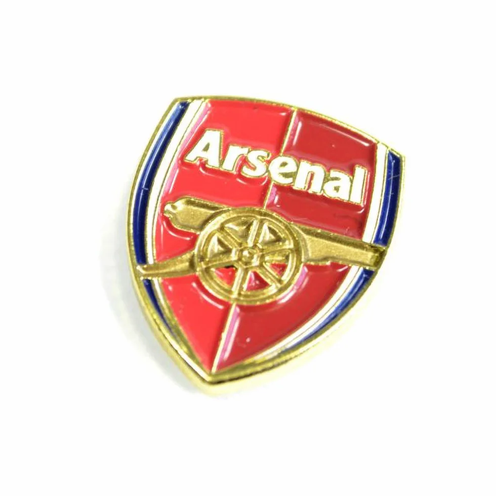 Arsenal FC Oficial - Pin con escudo del equipo (Modelo Único) (Rojo/Oro)