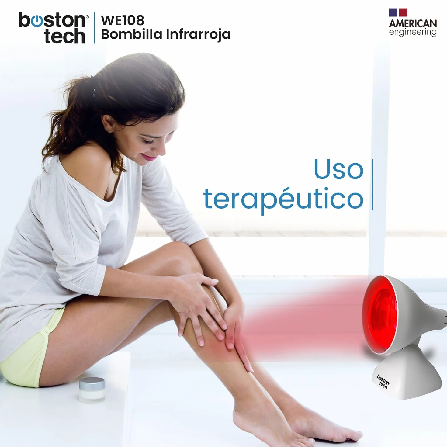 Bombilla Infrarroja para Termoterapia Boston Tech E27 12x0,03x16,5 cm