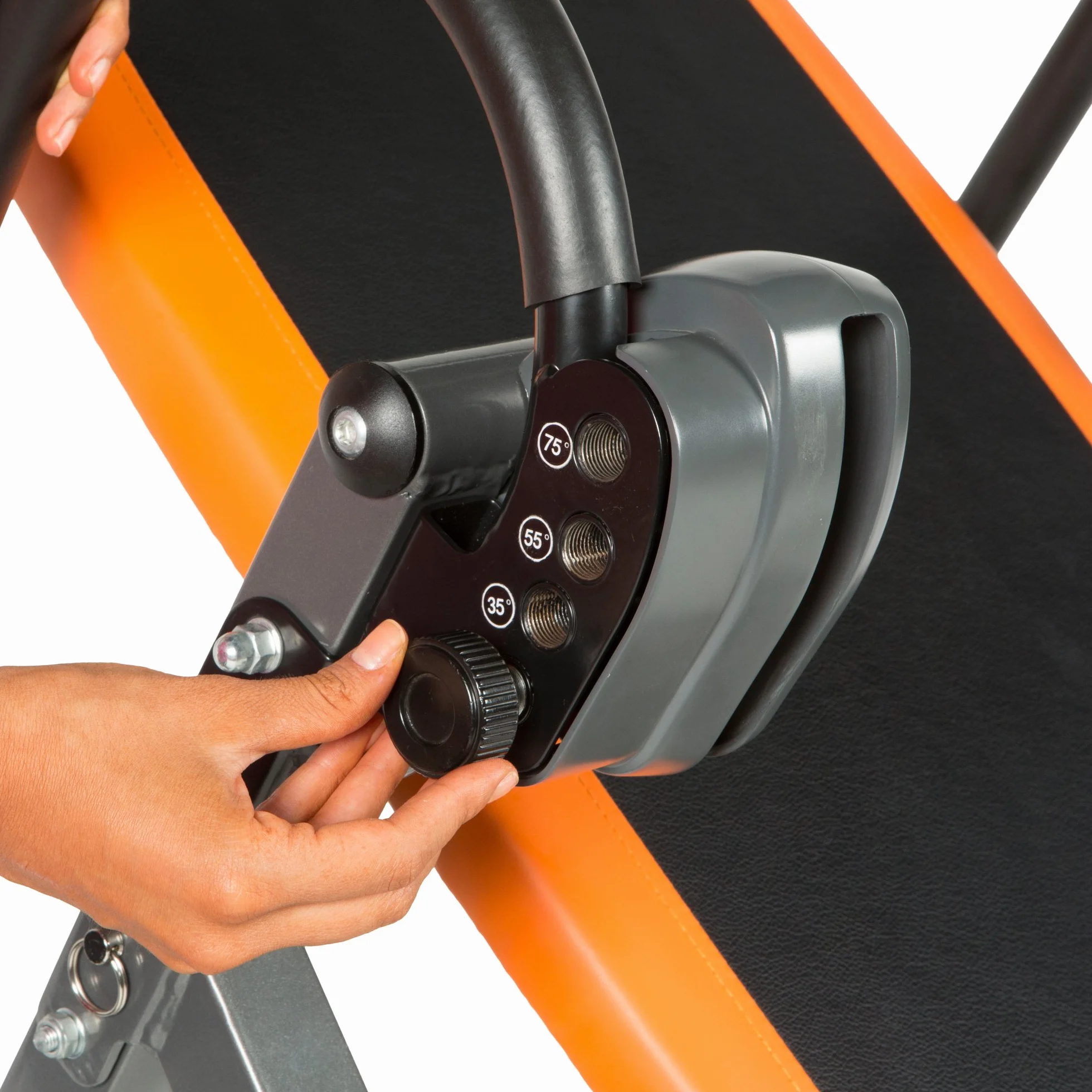 Exerpeutic 475SL - Mesa de inversión con soporte para tobillo sin pellizco y sistema de trinquete de seguridad SURELOCK