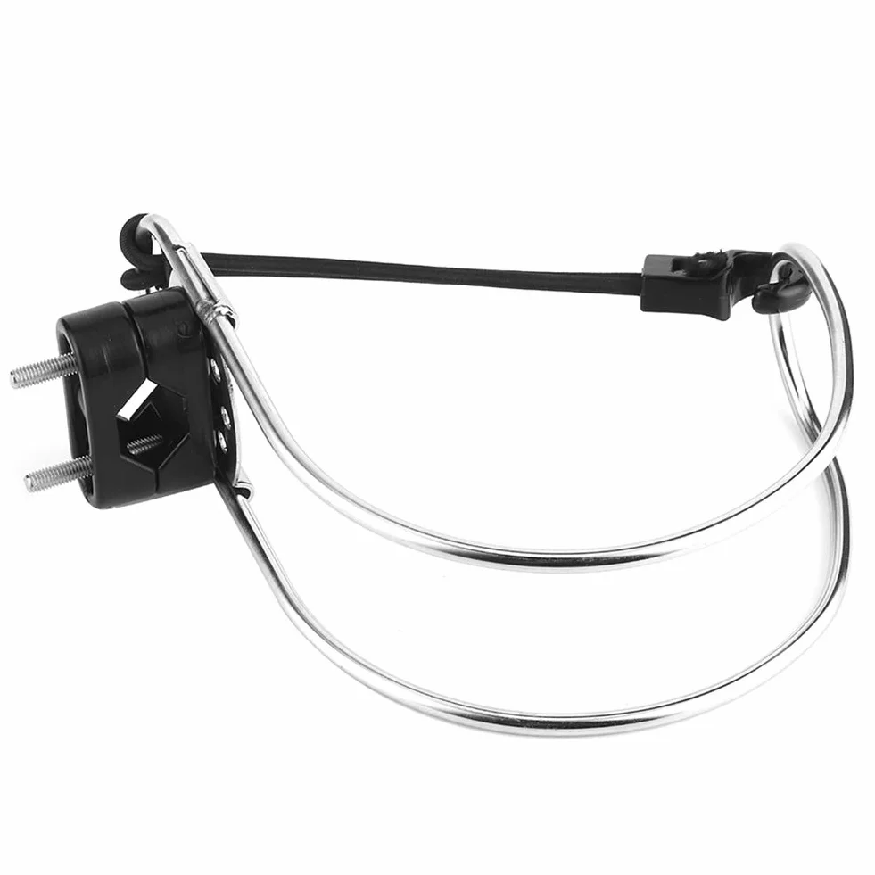 Aramox - Soporte de aro salvavidas para barco, soporte de anillo de salvavidas de acero inoxidable de 5.3 pulgadas, soporte de herradura, 135 x 160 mm