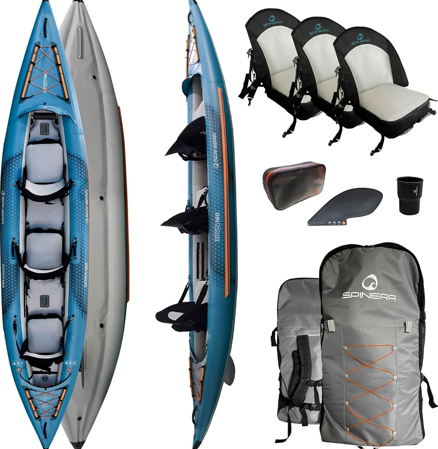 Spinera Kayak De Alta Presión Tenya 160 2024 - Azul