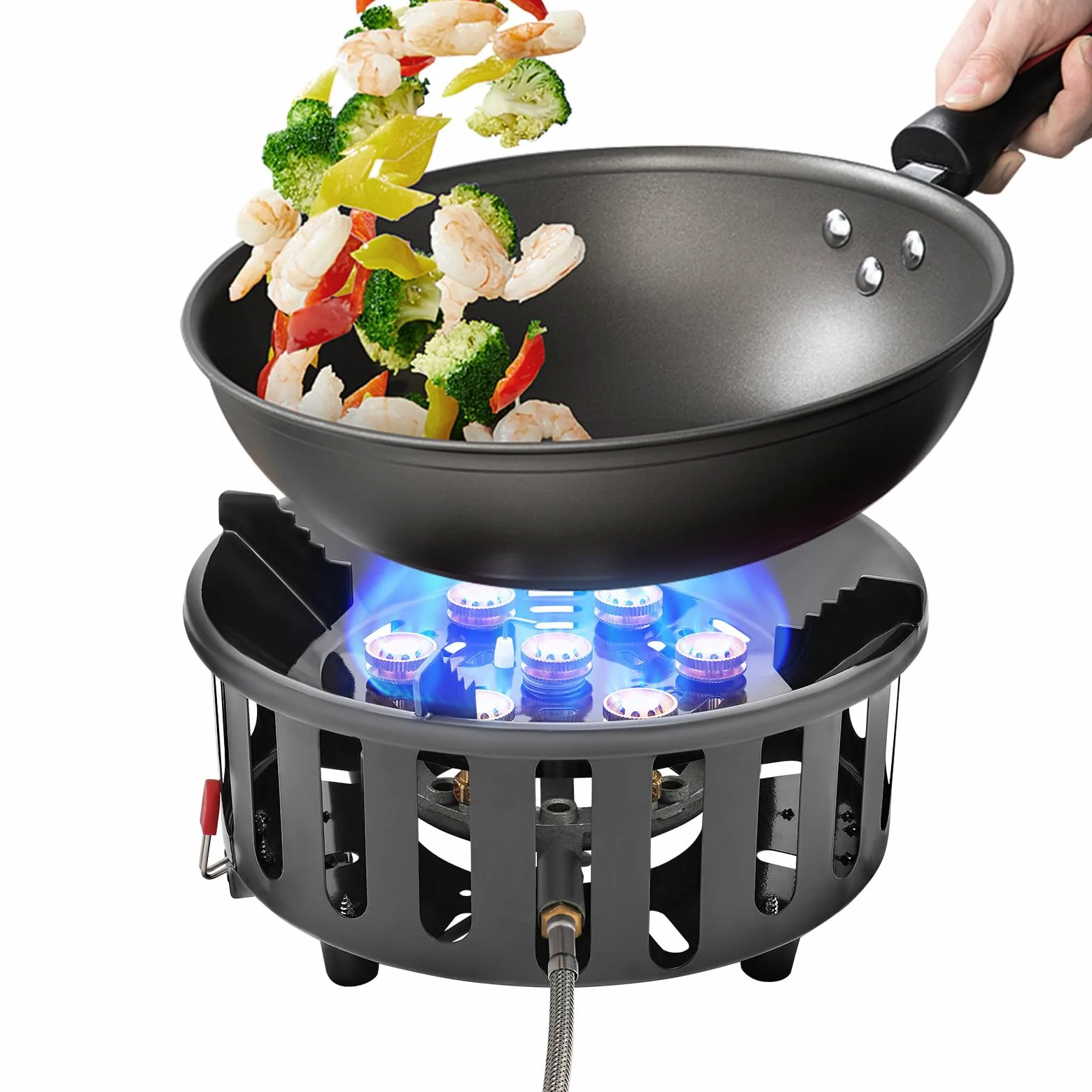 Hornillo de cocina portátil de gas para camping, estufa de gas, 21000 W