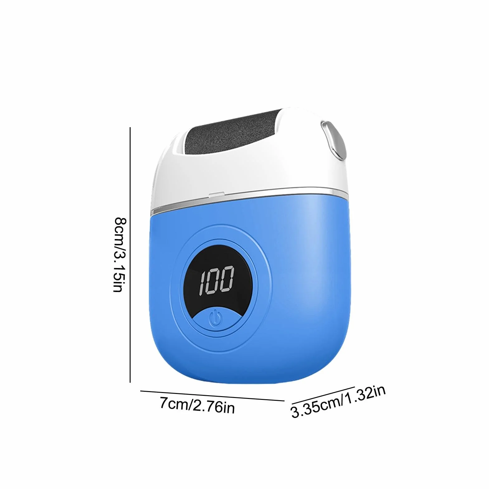 Portable Electric Foot Callus Remover Digital Display Heel Polisher for Hard Dead Skin