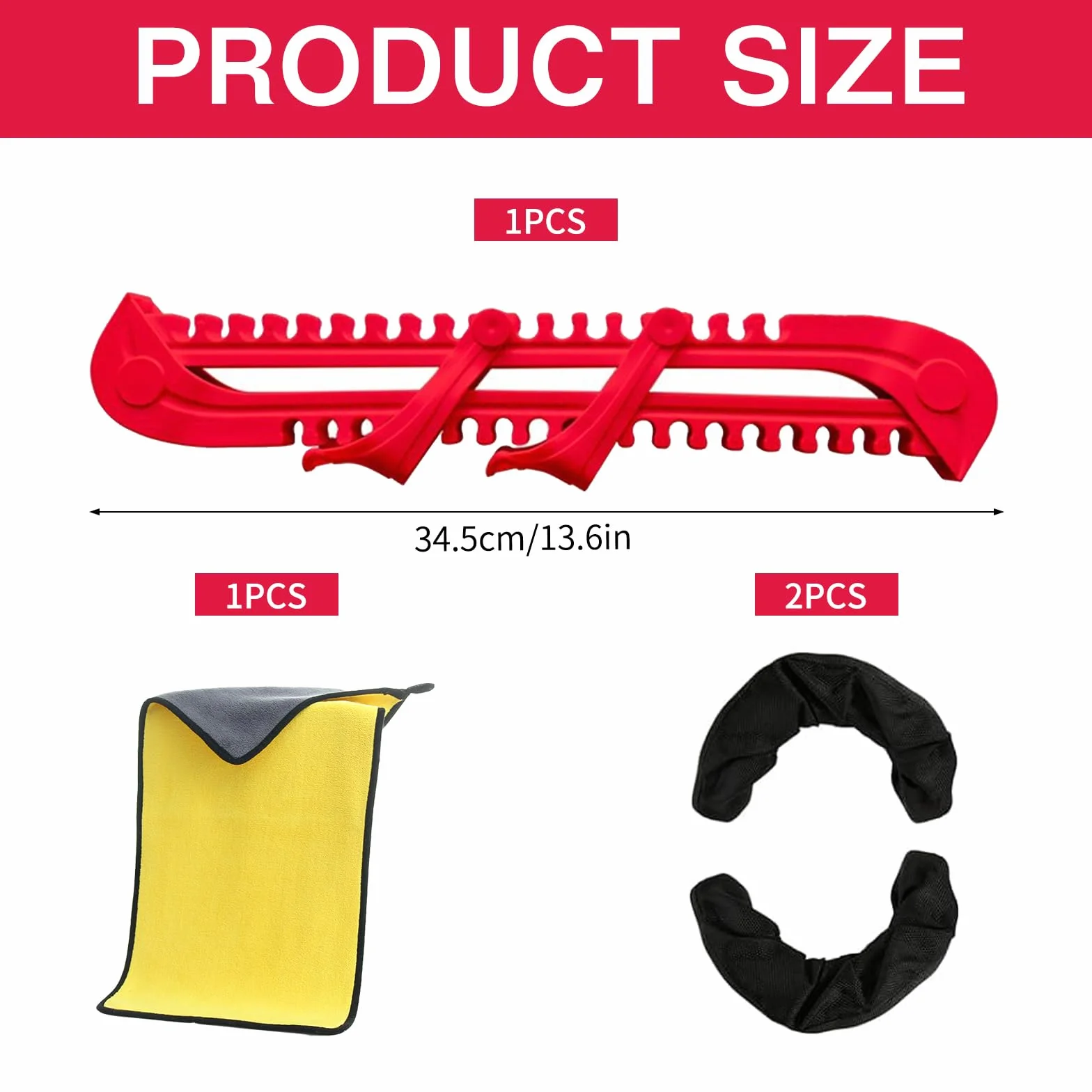 Protectores de Cuchillas de Patines de Hockey sobre Hielo,Patines de Hielo Ajustables con Muelle,Protectores de Patines Sobre Hielo,Protector de Patines de Hielo Ajustables,para Niños,Adultos