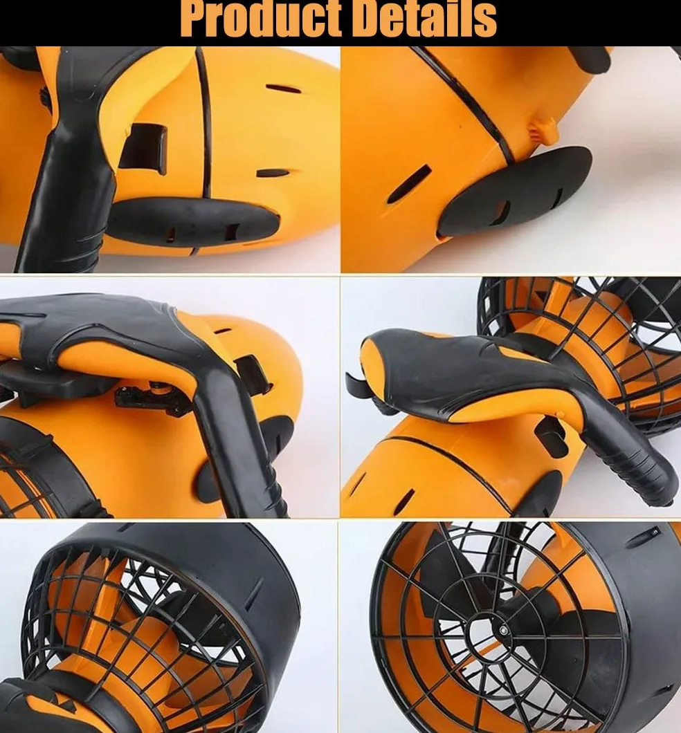 Scooter Submarino Scooter Subacuático Inteligente De Doble Velocidad Impermeable para Piscina y Tabla de Surf a presión Equipo de Piscina de Aventuras