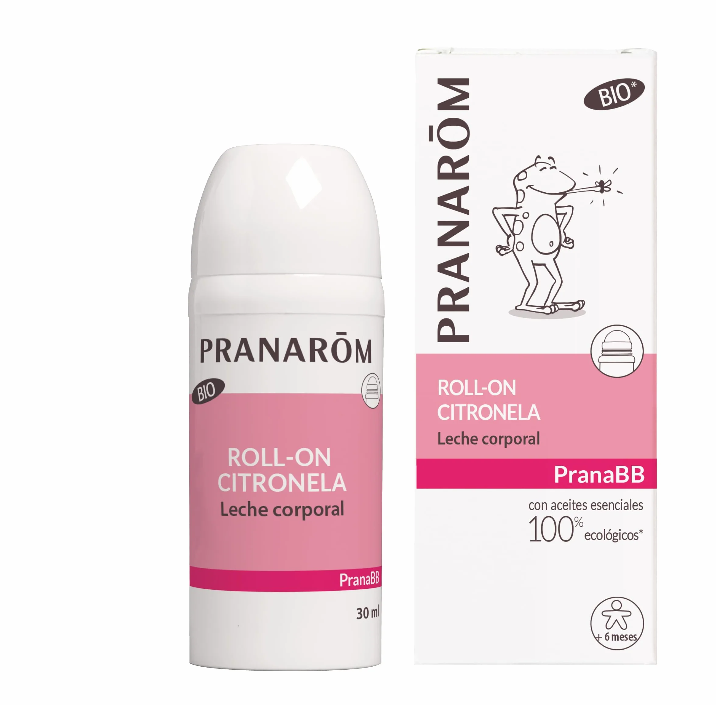 PRANARÔM PranaBB Roll-On Antimosquitos BIO 30 ml Repelente Natural Aceites Esenciales Orgánicos Protección 7 Horas