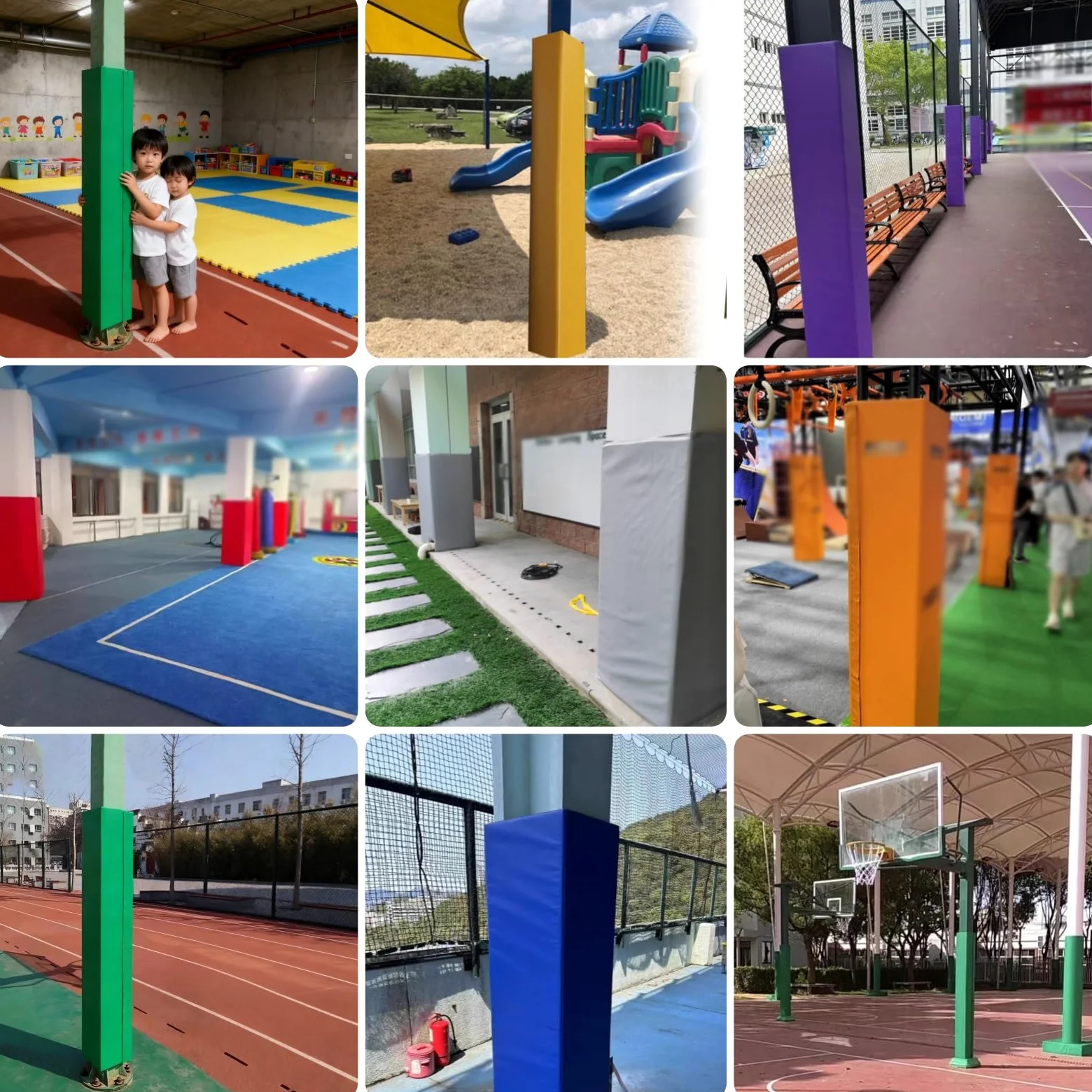 Almohadilla acolchada para poste de baloncesto para aros cuadrados, envoltura de poste de garaje, amortiguación, acolchado protector para equipos deportivos, fácil instalación adhesiva