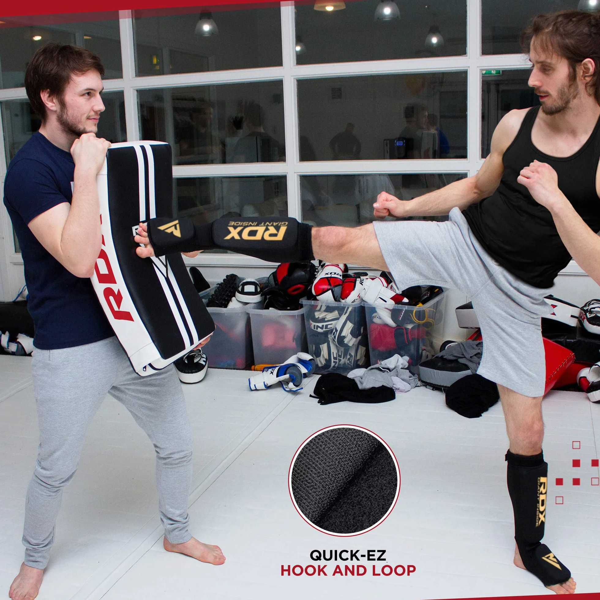 RDX Escudo Muay Thai Boxeo Paos Mano Patada Entrenamiento Pad Manoplas Segunda