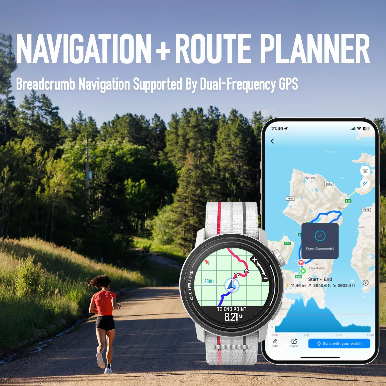 COROS Pace 3 Reloj Deportivo GPS, Ligero Reloj Running, Batería de 17 días, GPS de Doble frecuencia, Frecuencia Cardíaca, Navegación, Seguimiento del sueño, Correr, Bicicleta y Esquí (Silicona Negro)