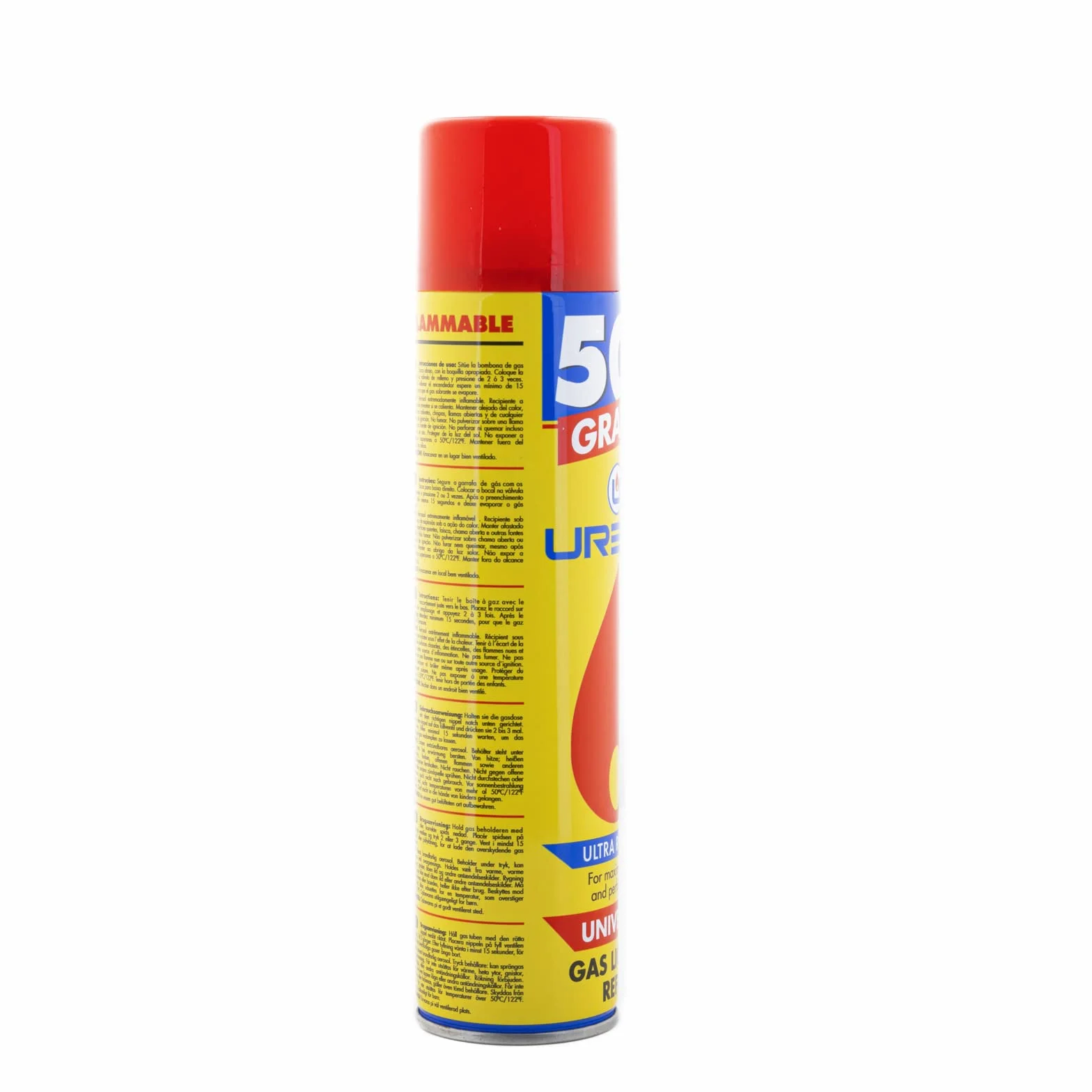 Gas para Mecheros Rellenable 300 ml con 5 Adaptadores