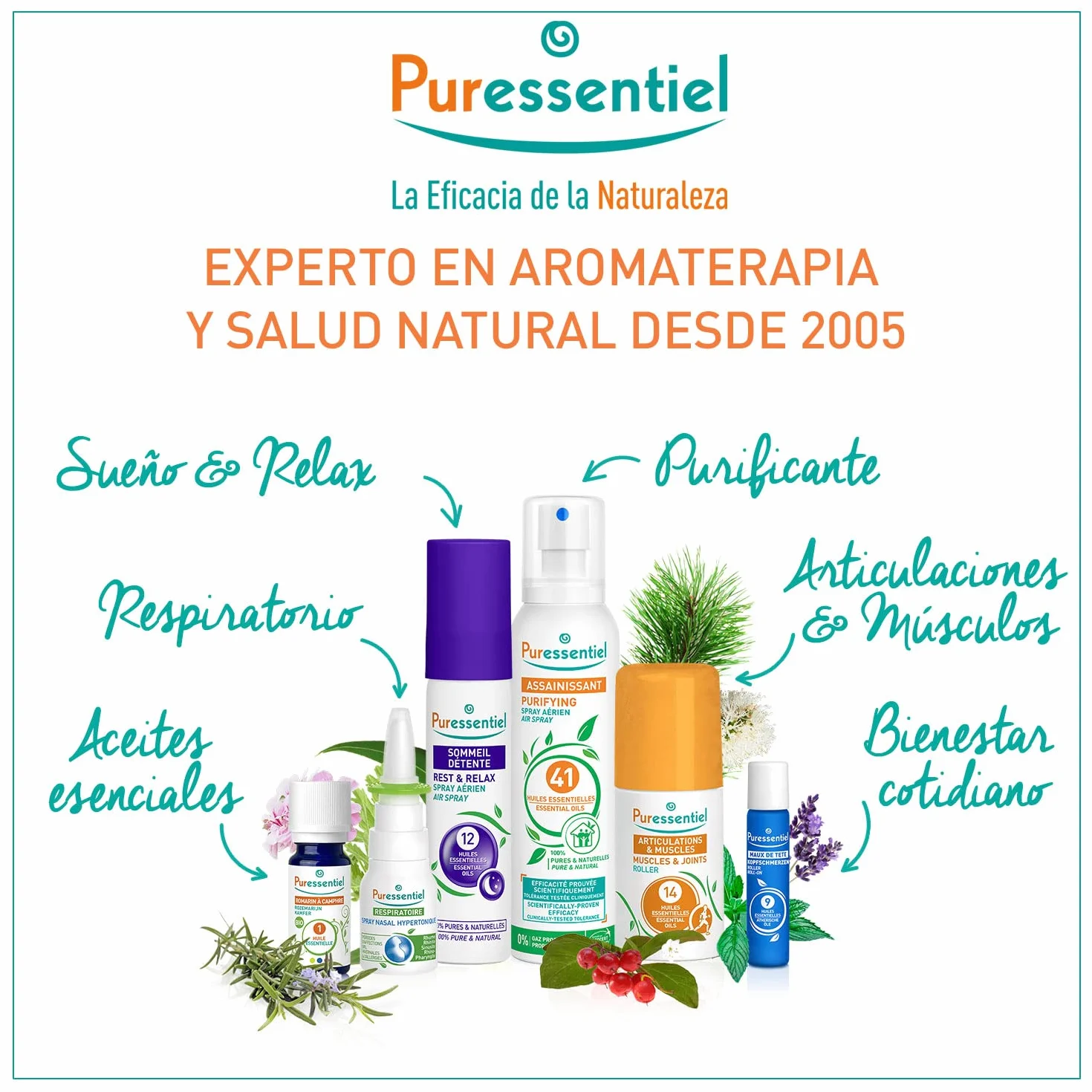 Puressentiel Sueño y Relax Aceite de Masaje con 6 Aceites Esenciales, Lavanda y Neroli, Bio, 100 ml
