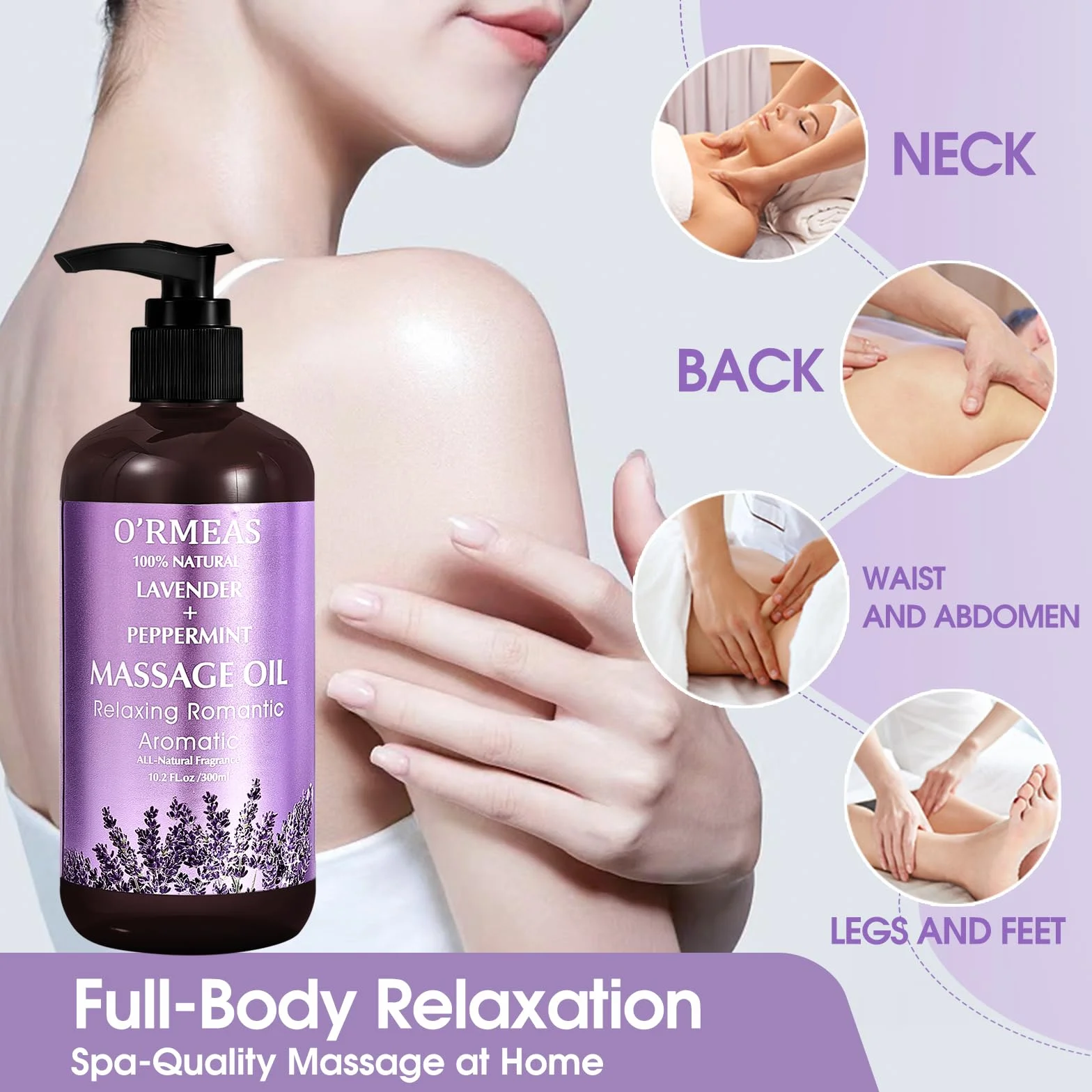 Smarxin Aceite de Masaje Caliente 10.2 fl oz para Aliviar Dolor Articular