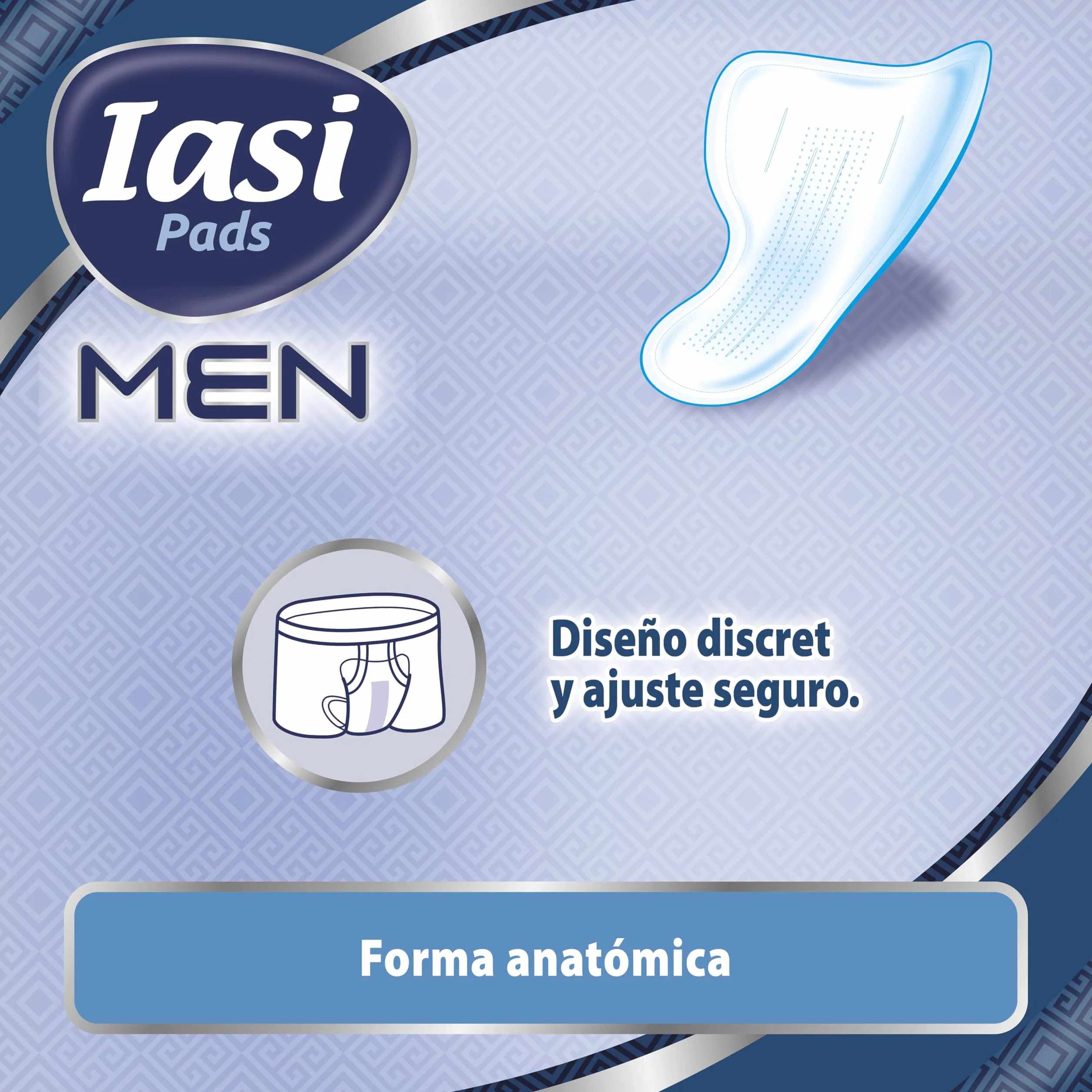 Escudos Absorbentes para pérdidas urinarias masculinas leves, IASI MEN Medium Level 2, 120 unidades