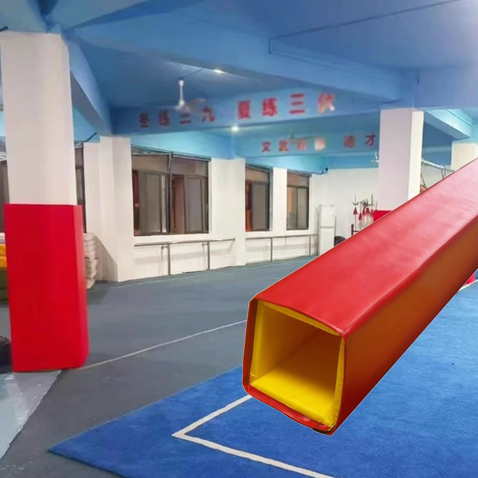 Protector acolchado resistente a la intemperie para poste de aro de baloncesto para garajes y sótanos, equipo deportivo esencial para uso en exteriores e interiores