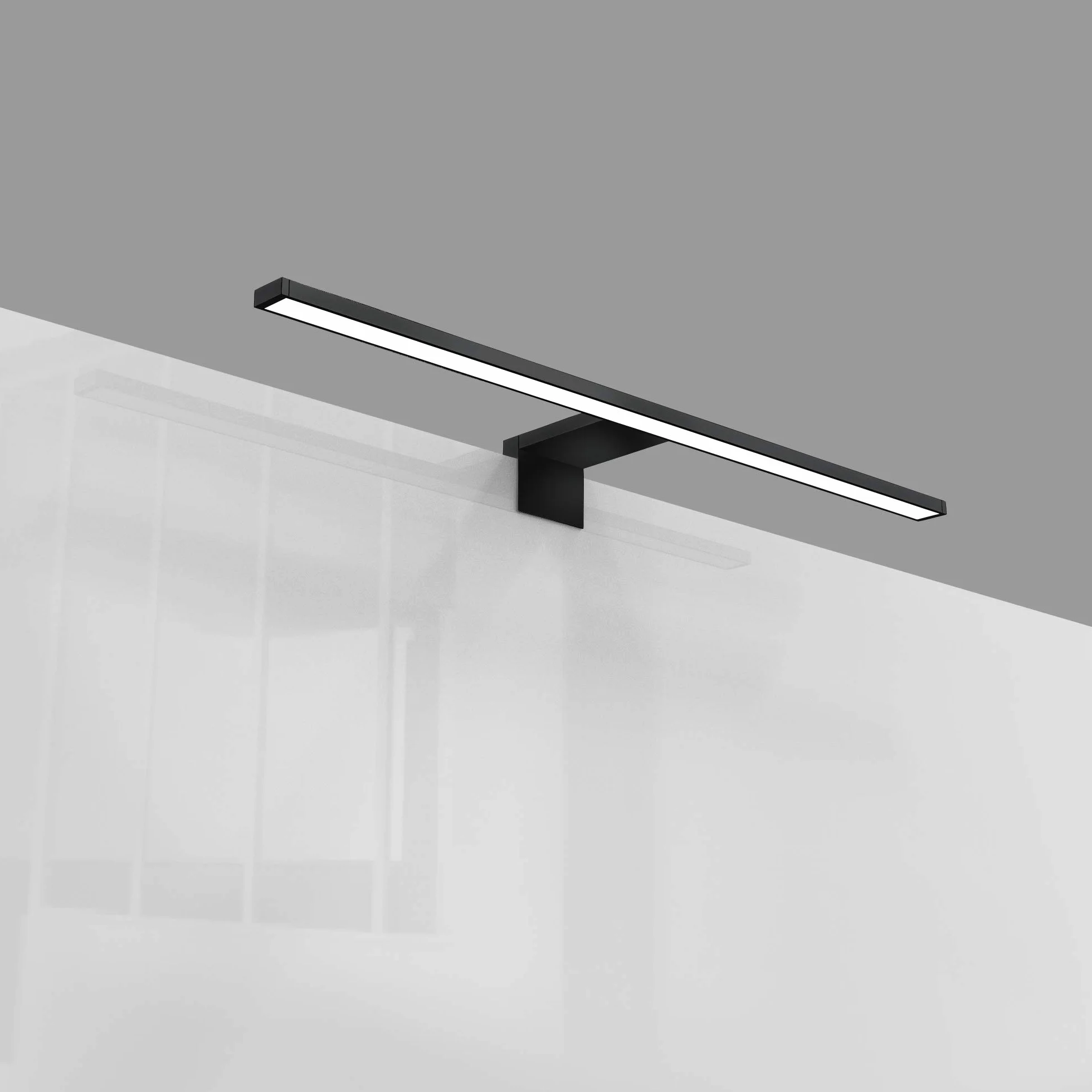 B.K.Licht Lámpara Espejo de Baño LED IP44 8W 230V 4000K 780lm 60x10.3x3.6 cm Blanco Frío