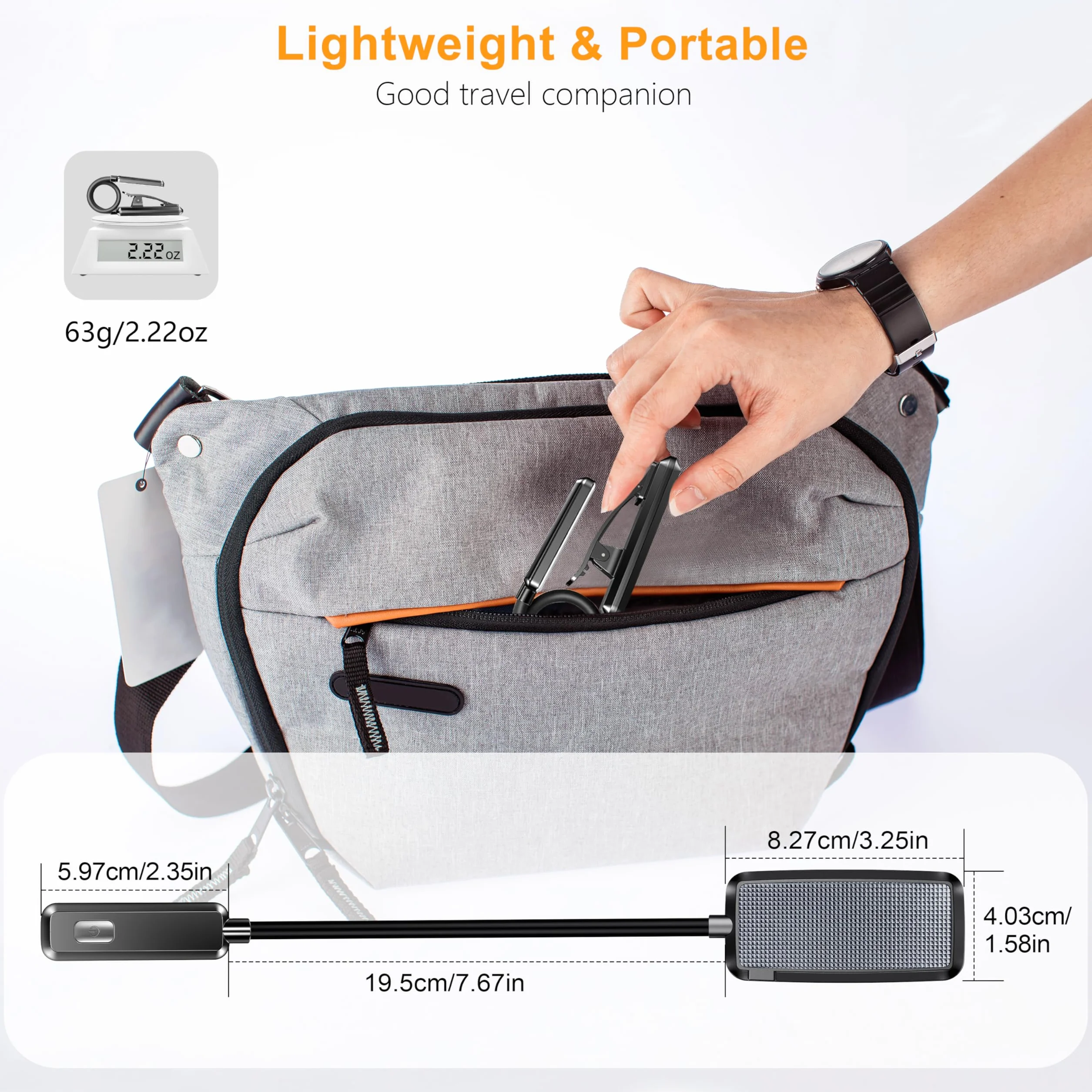 Gritin Lampara de Lectura Recargable con 9 LED 3 Modos Proteccion Ojos, Atenuacion Continua, Bateria Larga Duracion, 360° Flexible