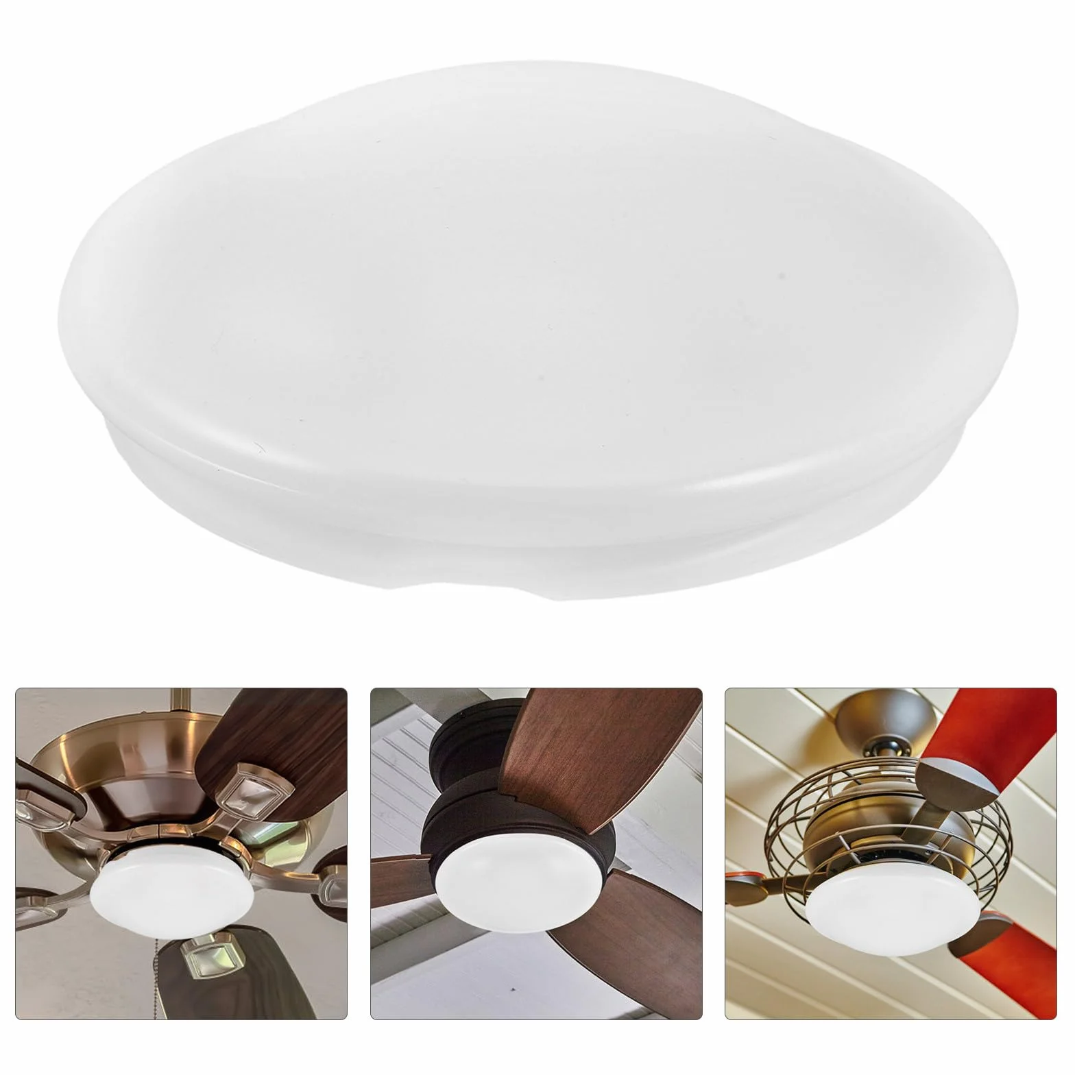 ABOOFAN Cubierta Luz Ventilador Techo Acrílico Diámetro 19-24 CM Forma Seta