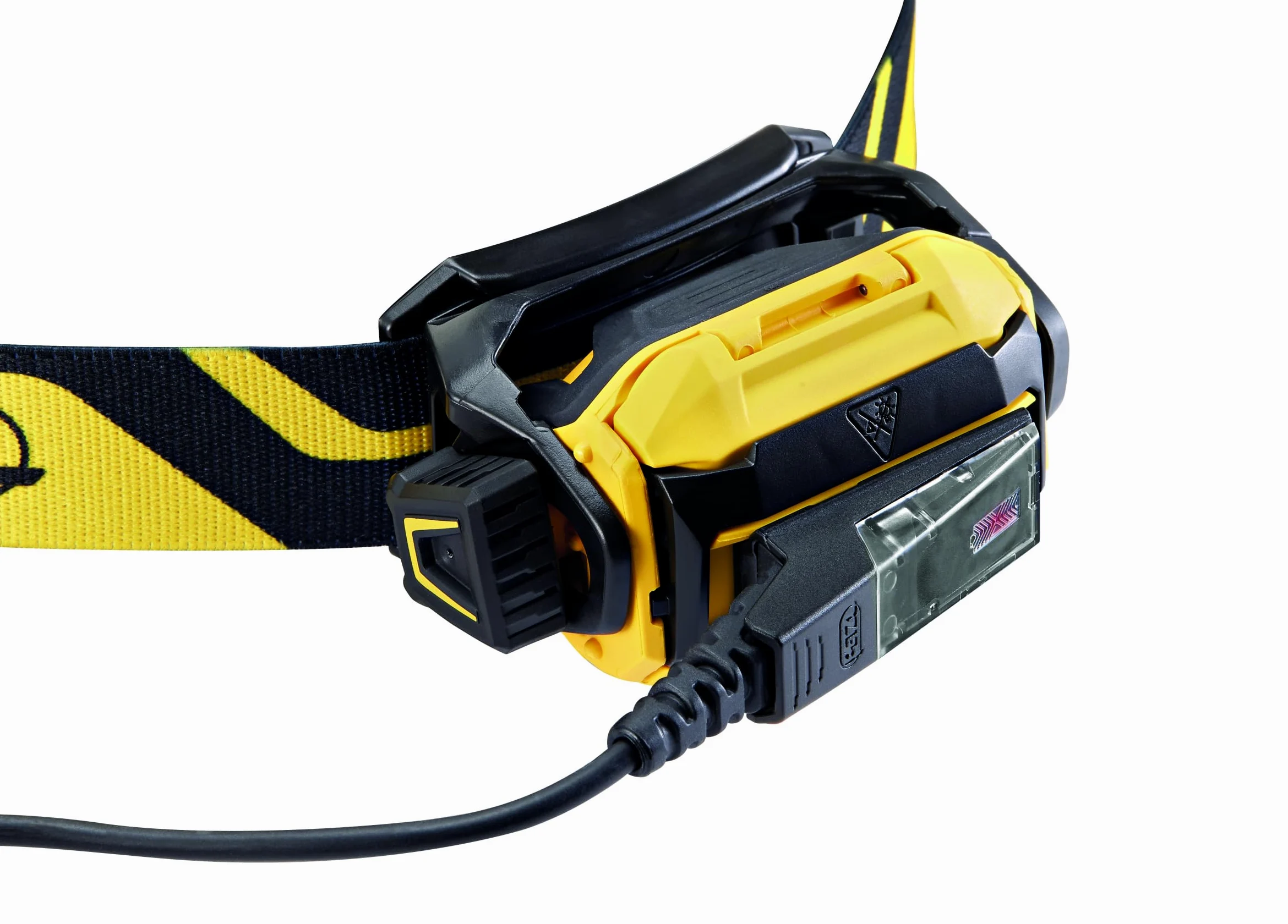 PETZL PIXA R - Linterna frontal LED (600 lúmenes, IP68, impermeable, recargable), color negro y amarillo