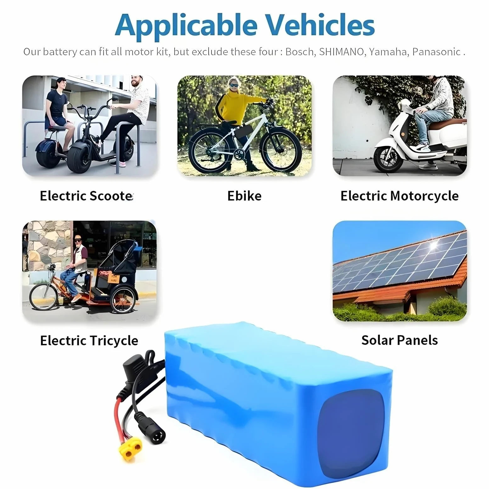 Bateria 36V 14Ah Pack Litio 10S4P Con BMS Integrado Cargador Incluido Conectores XT60 Y DC5521 Para Patinete Electrico Bicicleta Electrica Silla De Ruedas Vehiculos Pequenos 1850g 185x80x70mm