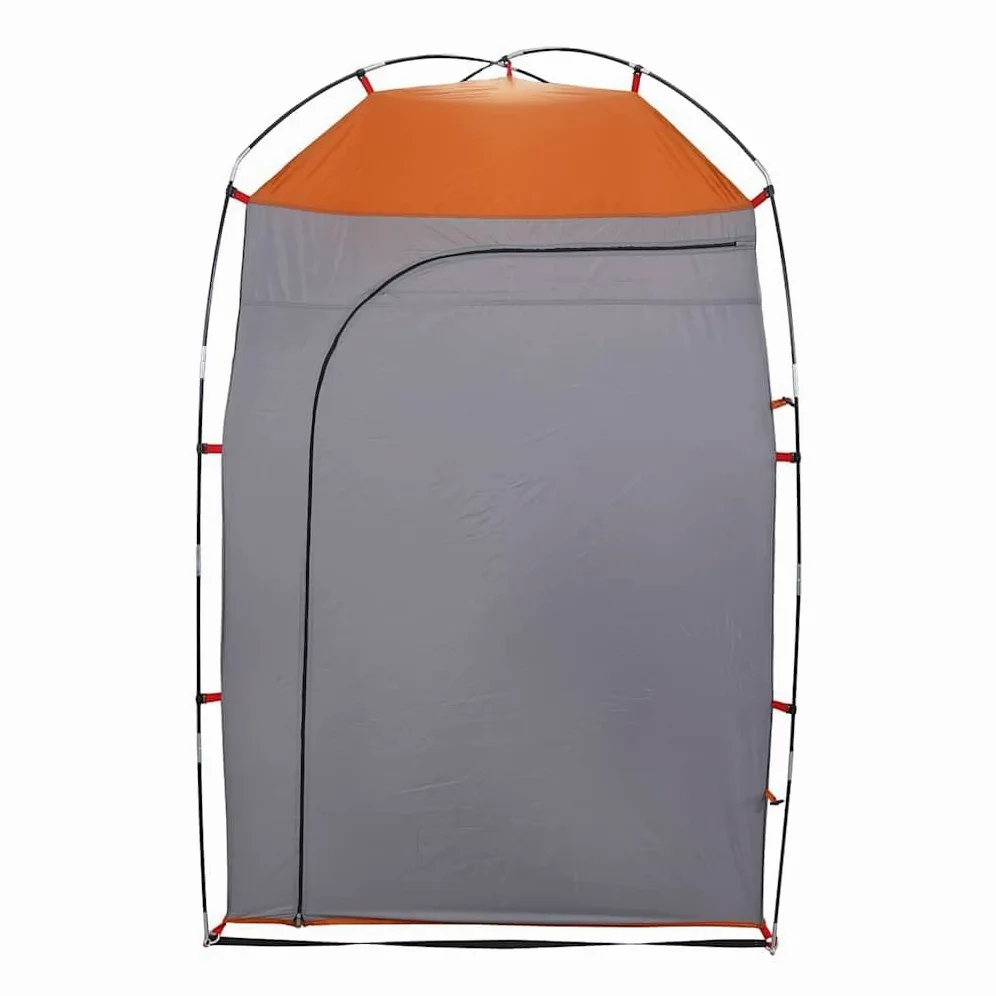 Tienda de ducha verde impermeable de poliéster 185T con revestimiento de poliuretano, 140 x 140 x tienda de campaña con cremallera, entrada y ventana, ligera y portátil, tienda multifunción para
