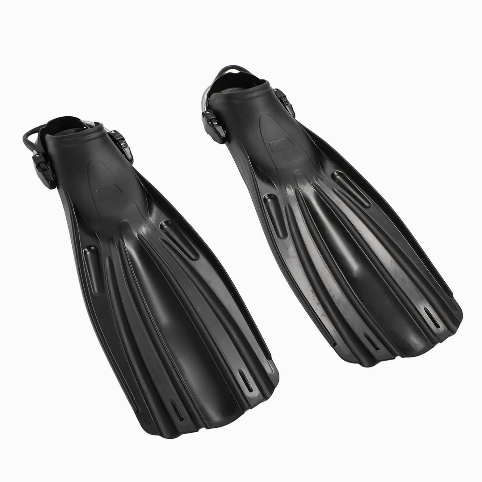 Jiawu Aleta para Pie de Buceo, Diseño Ergonómico, Aletas de Snorkel con Suela de PP Livianas, Aleta de Buceo en Apnea con Cordones de Resorte Ajustables para , Snorkel, Natación, en Apnea