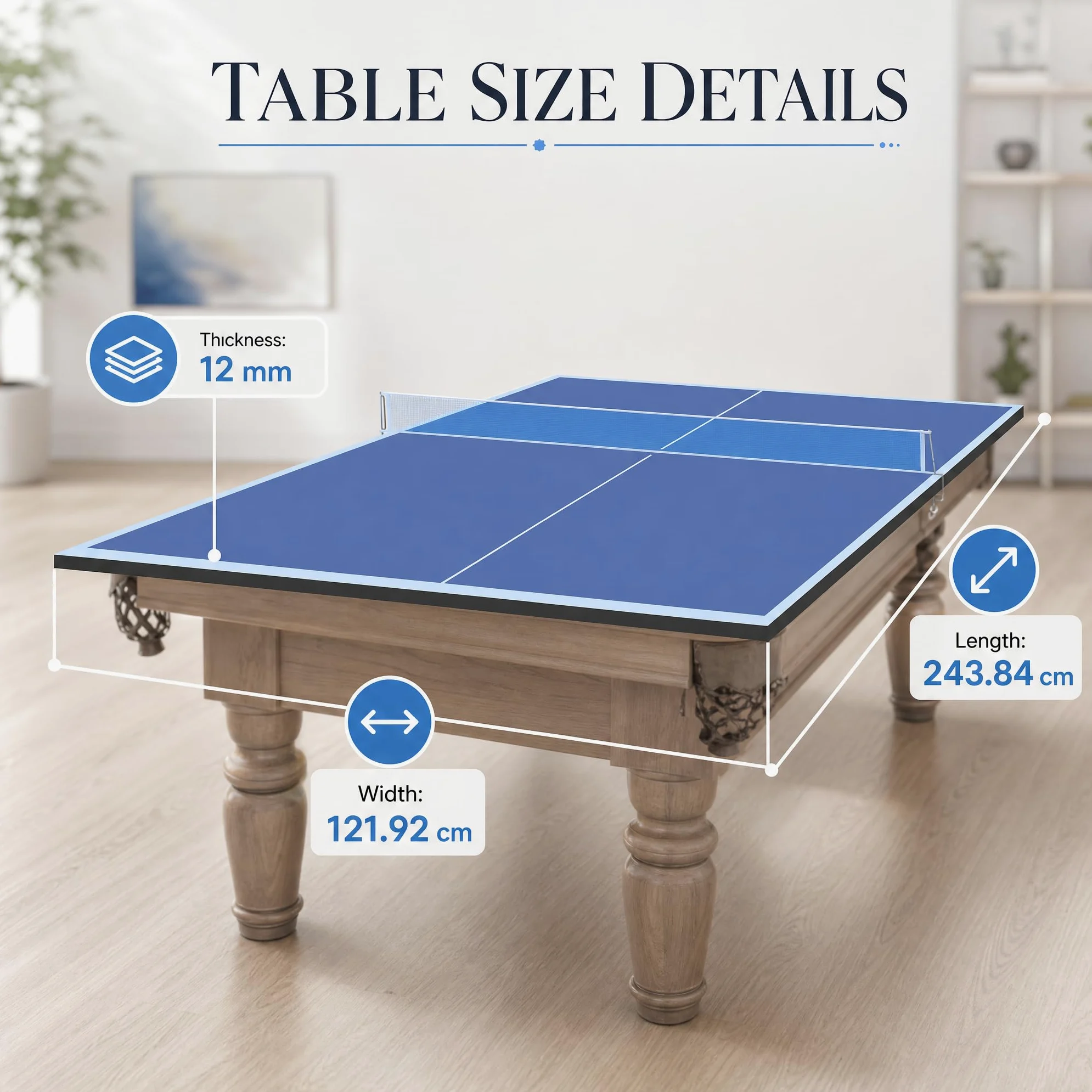 Mesa de ping pong plegable, ahorra espacio, resistente a la intemperie, mini mesa de ping pong plegable para exterior e interior, pequeña con soporte