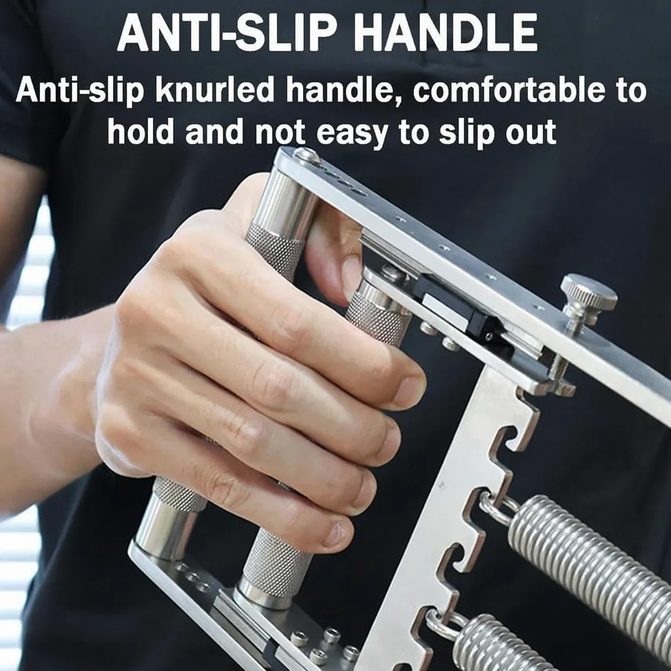 Fortalecedor de agarre de mano para fuerza muscular de muñeca, antebrazo y dedo. Agarre ajustable de 4 a 30 mm, soporta hasta 330 libras