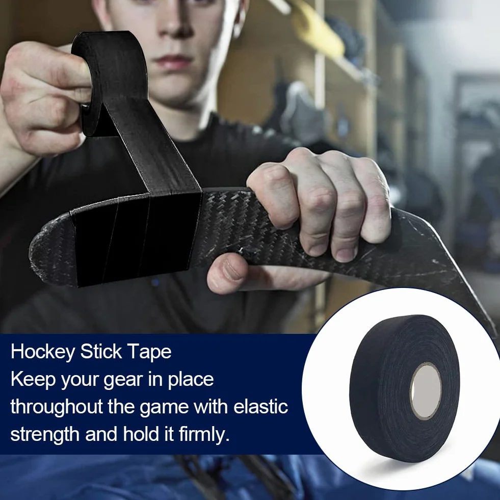 Cinta de Hockey, Cinta de Raqueta Antideslizante, Cinta Antideslizante para Palo de Hockey, Rollos Cinta de Hockey Autoadhesivas, Cinta Hockey Antideslizante Agarre Grip