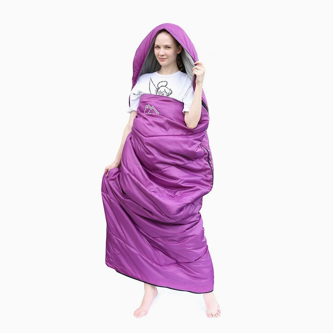 Tamaño XL versión Mejorada del Saco de Dormir de Camping 4 Estaciones, cálido y Fresco, Peso más Ligero, Adultos y niños Pueden Utilizar Bolsa de Camping Impermeable, Viajes y Actividades