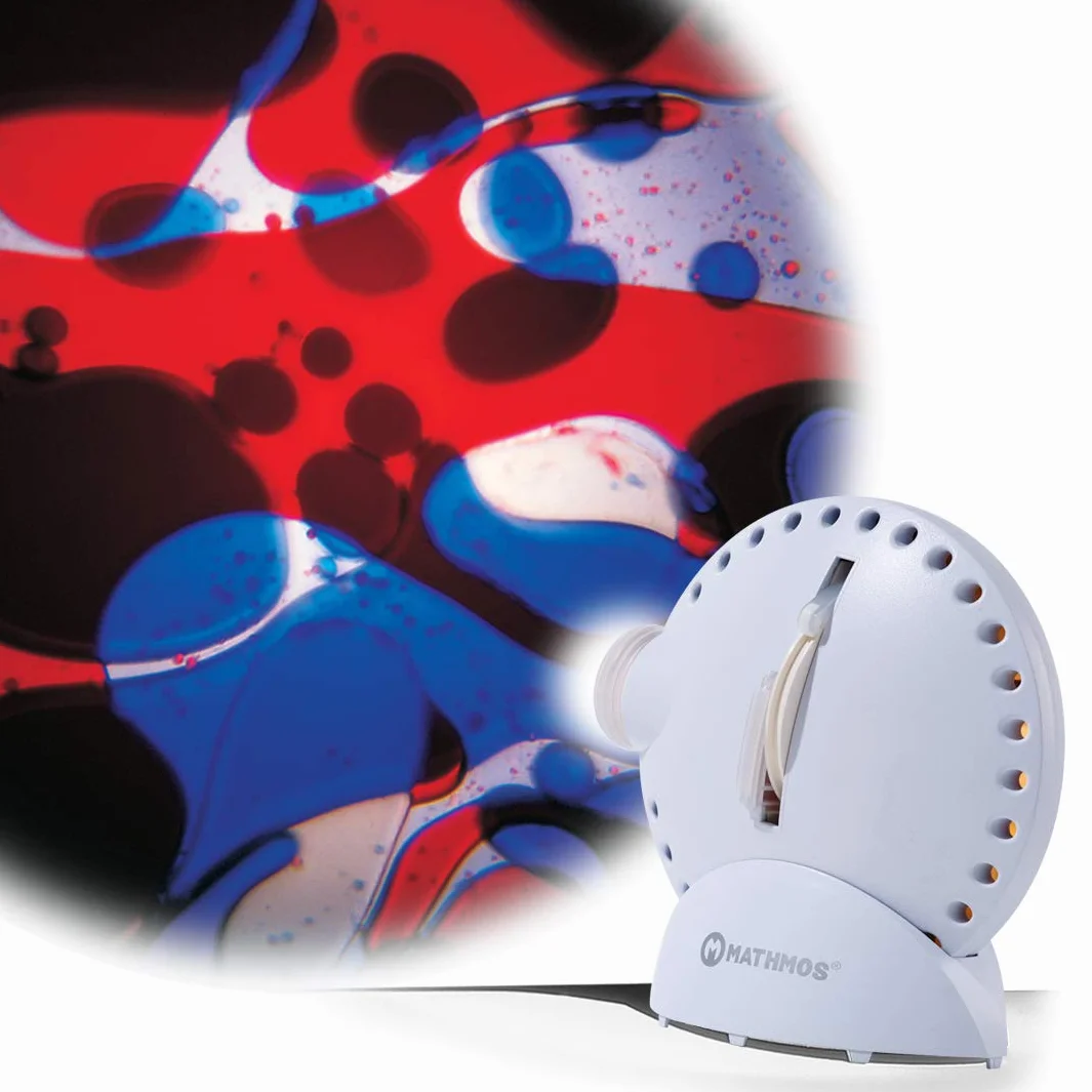Mathmos Space Proyector Lámpara de Lava Azul Rojo
