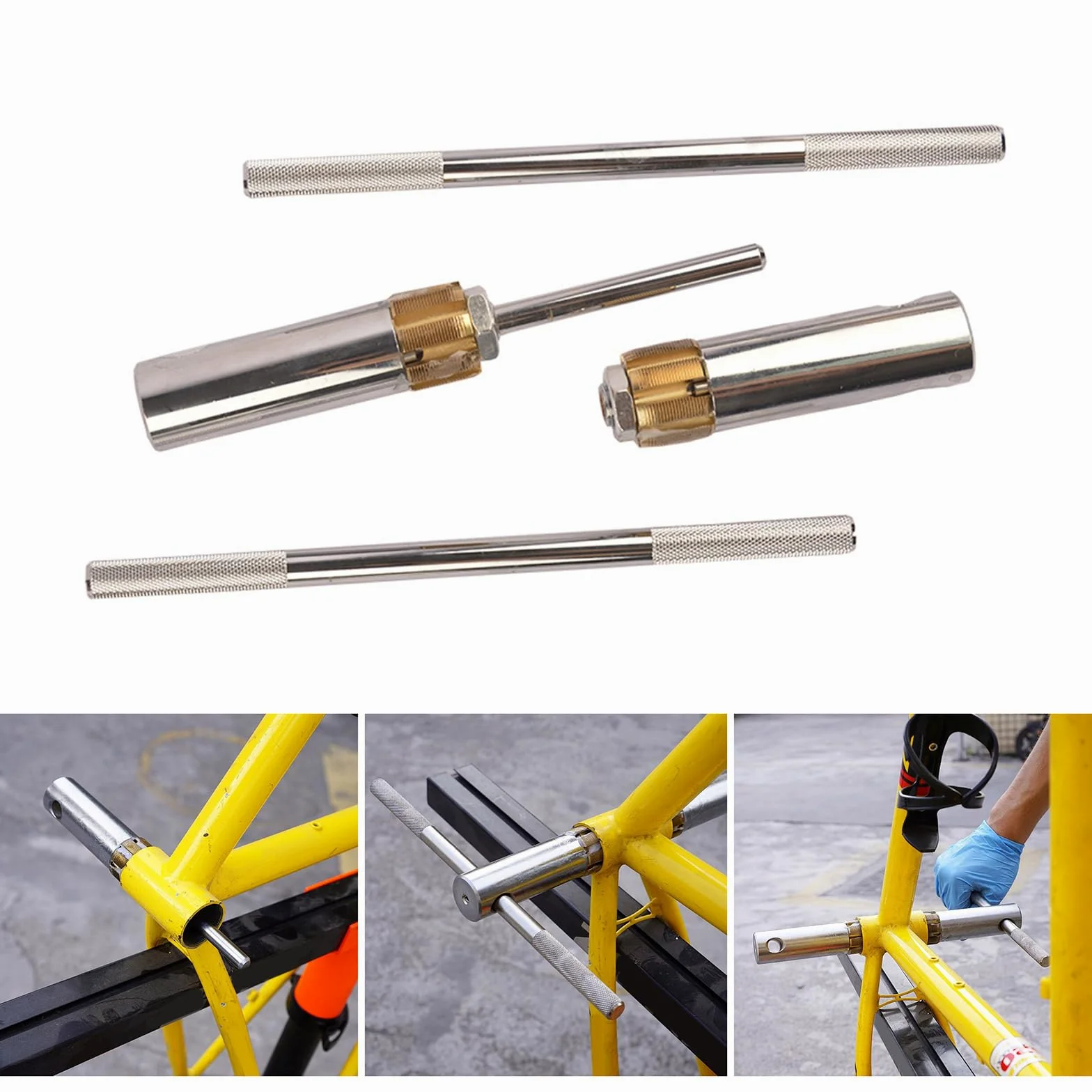 Herramienta de rosca para pedalier de bicicleta, llave de carraca – Herramienta de mantenimiento de ciclismo para reparaciones eficientes de bicicletas