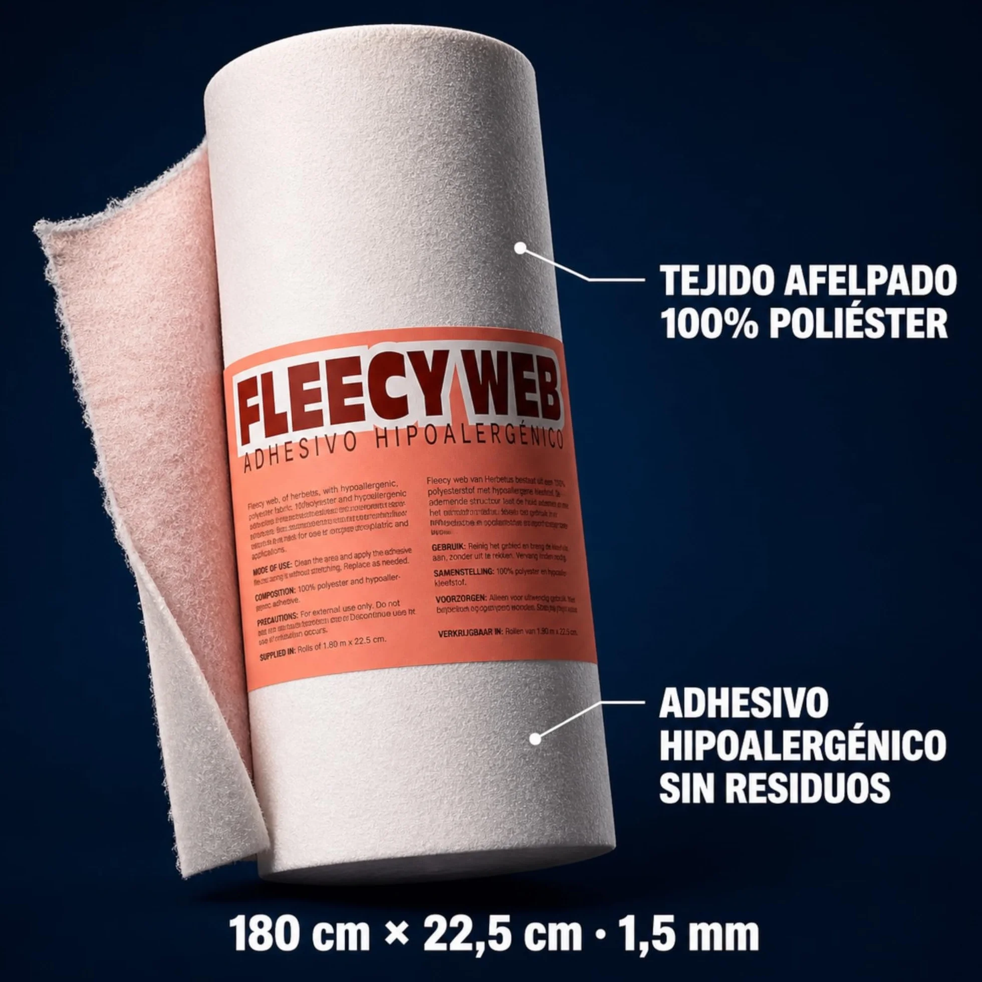 Fieltro Adhesivo 1.5mm Rollo Almohadillas para Pies Protección Plantar Podologia Recortable Pie Diabetico Juanetes Talones