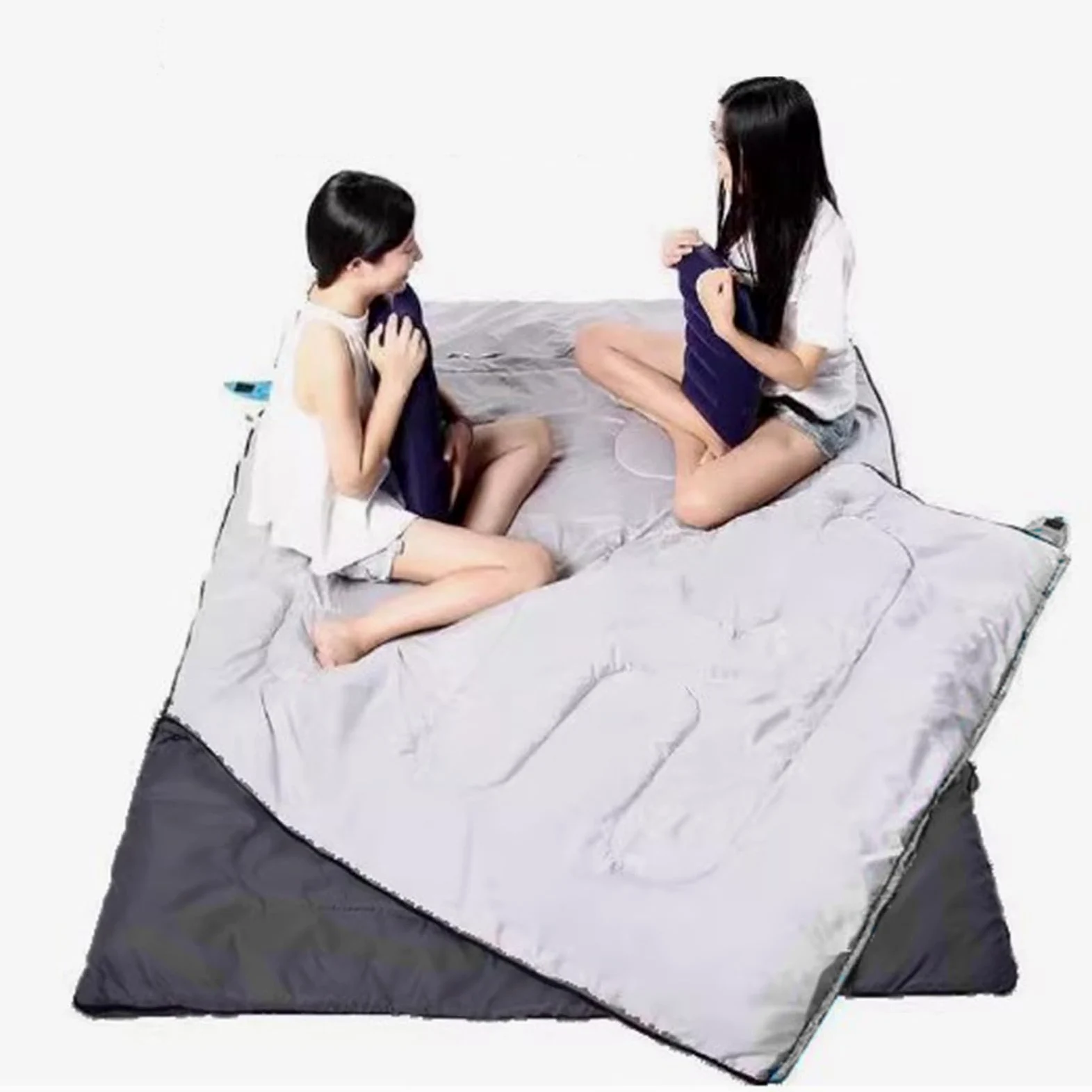 Saco De Dormir Doble para Adultos,Saco de Dormir para Camping - Equipo Ligero de Descanso para Montañismo Aire Libre y Jóvenes