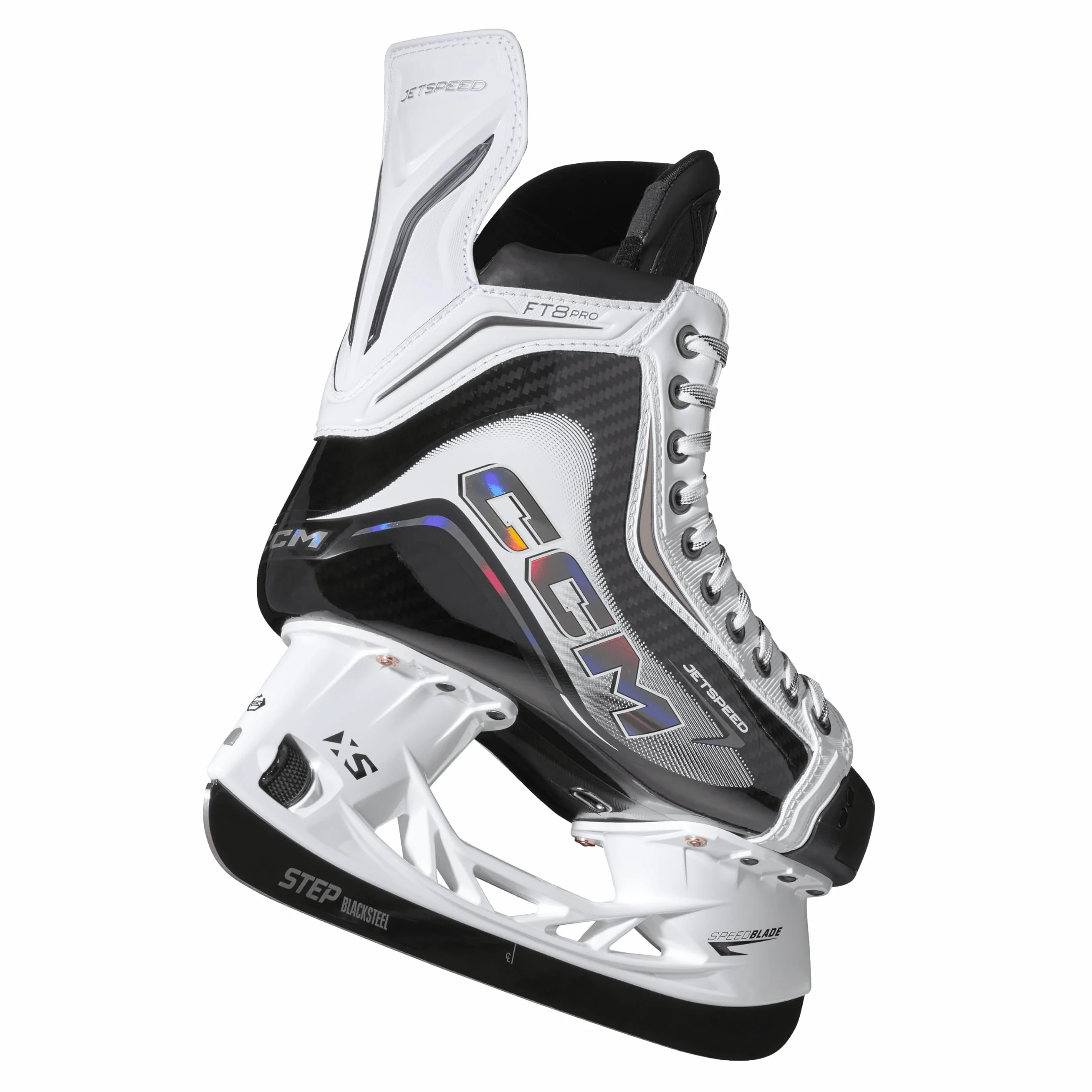 Patines de hielo CCM JETSPEED FT8 PRO White Senior para adultos