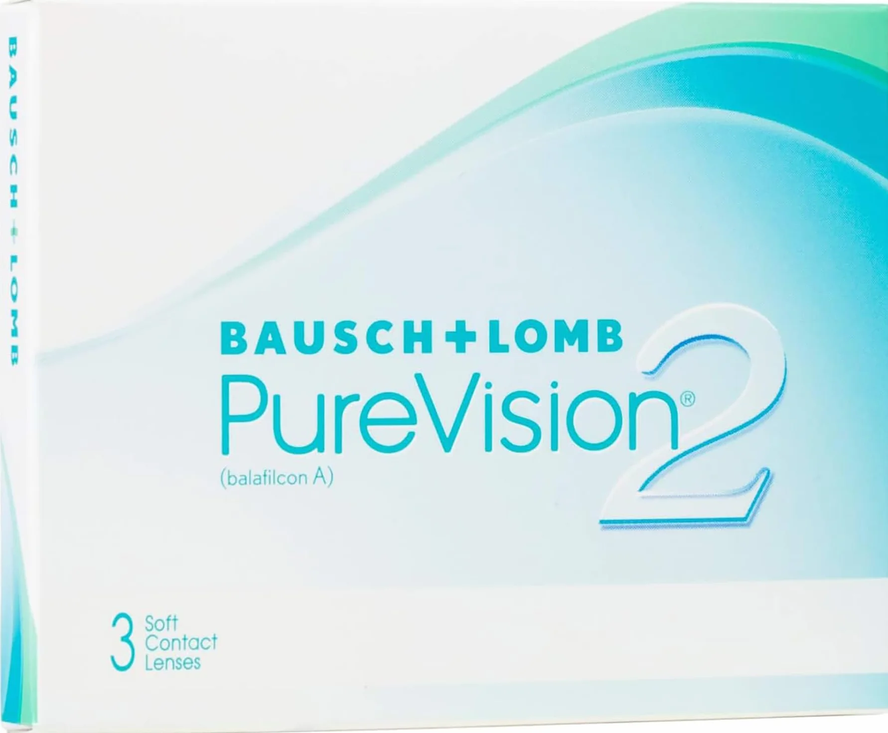 BAUSCH + LOMB PureVision 2 lentillas mensuales esféricas 3 unidades -03,00