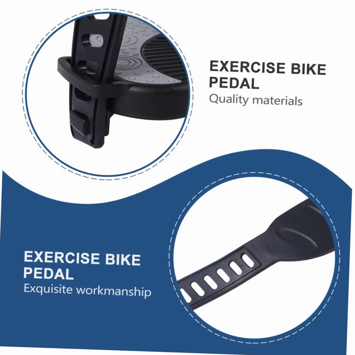 PRETYZOOM Pedales Prolongado Antideslizante con Bicicleta para Correa de Estática Aleatorio Estilo Cómodo y Hebilla Plástico Resistente en Ejercicio Uso Bicicletas de Carretera