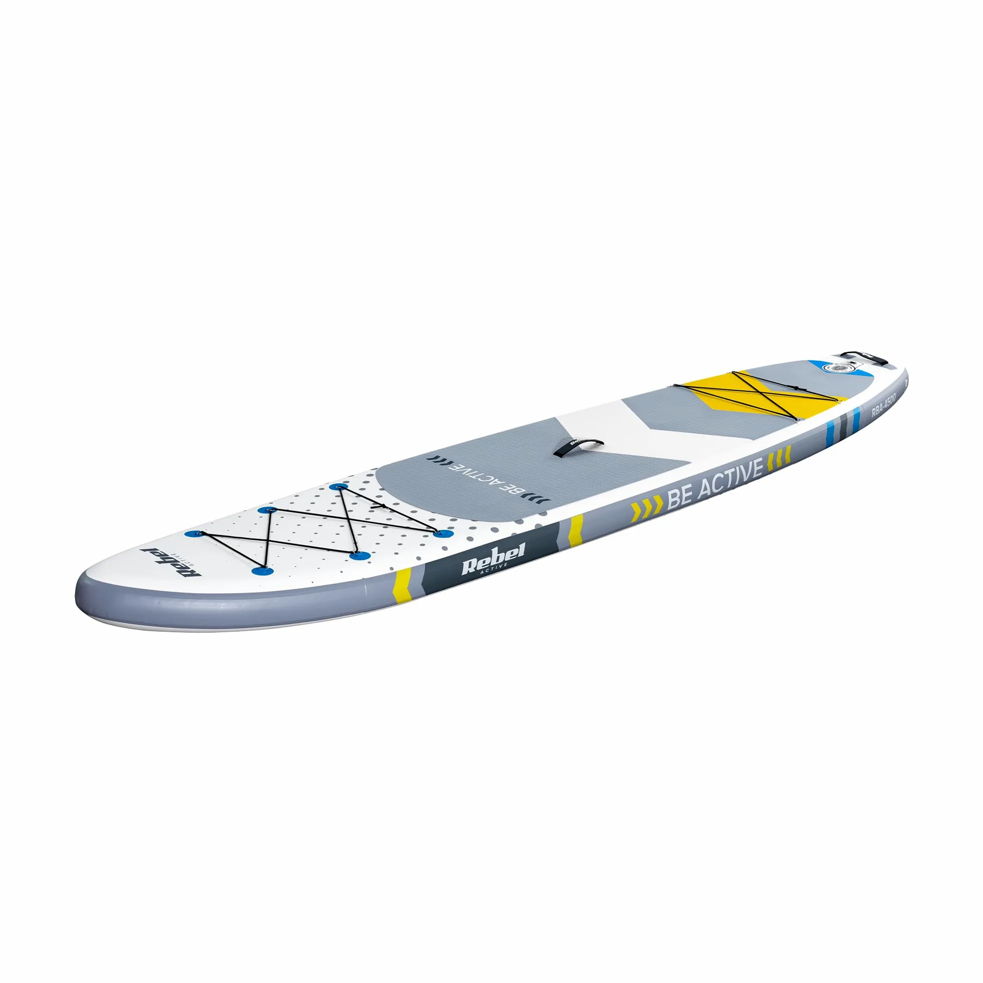 Rebel Electro Tabla de Sup Inflable de Natación Drop-Stitch 350 cm Juego de Remo Bomba Mochila RBA-4500-WH