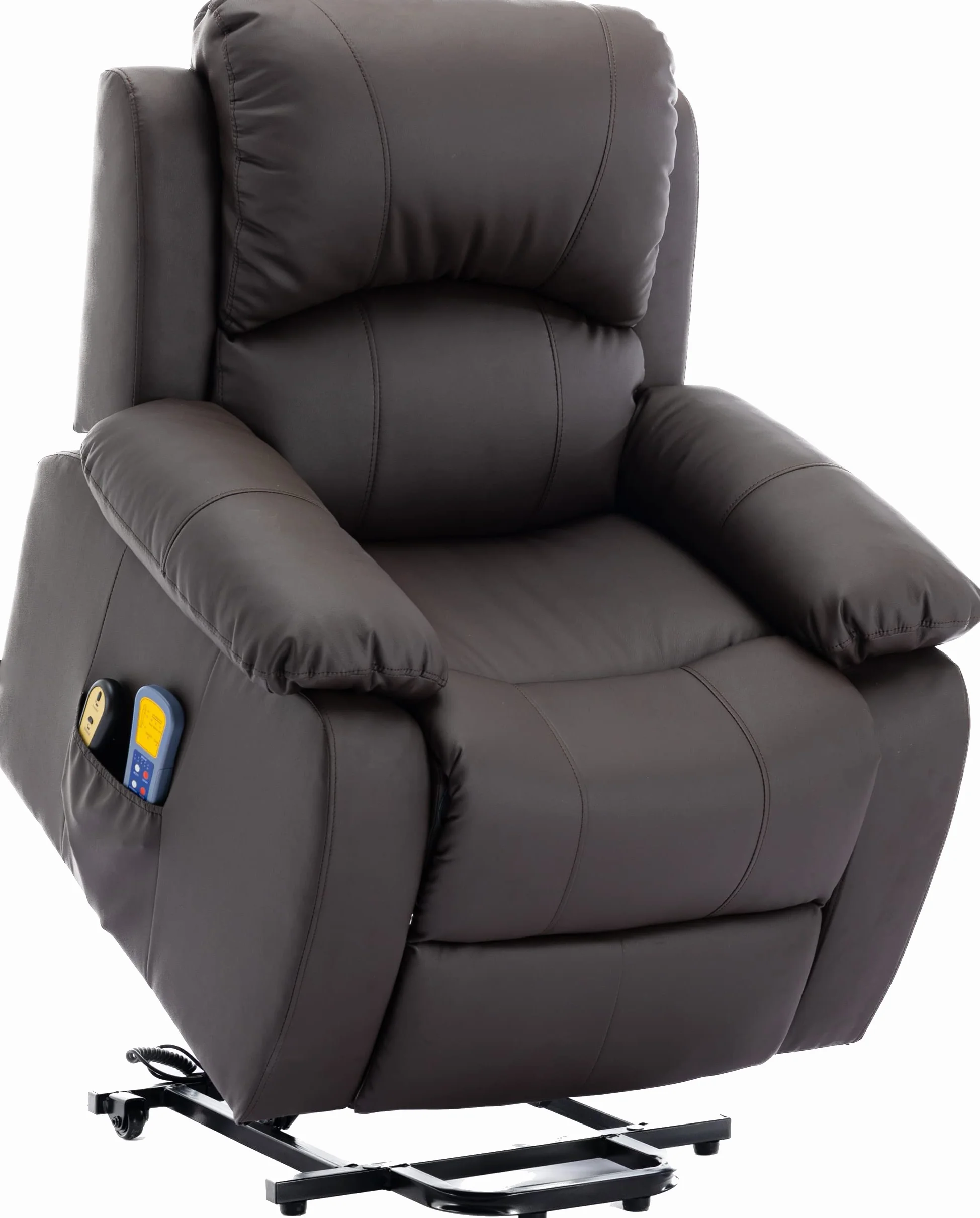 Astan Hogar Sillón Relax Eléctrico con Función Auto-Ayuda y Masaje, Modelo Ramón AH-AR30930CH, Chocolate