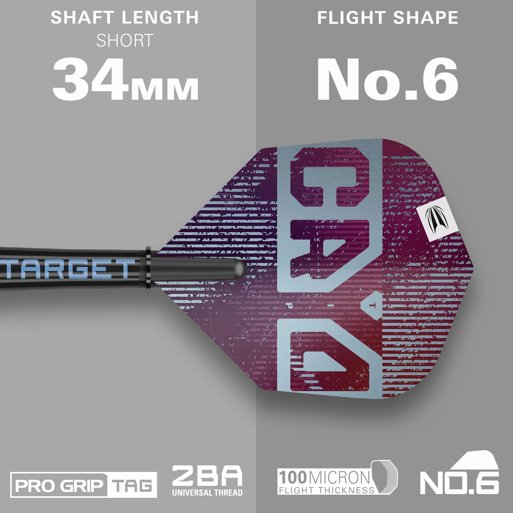 Target Darts Cryo Punta Blanda Dardo Set 18-21G 90% Tungsteno Barril