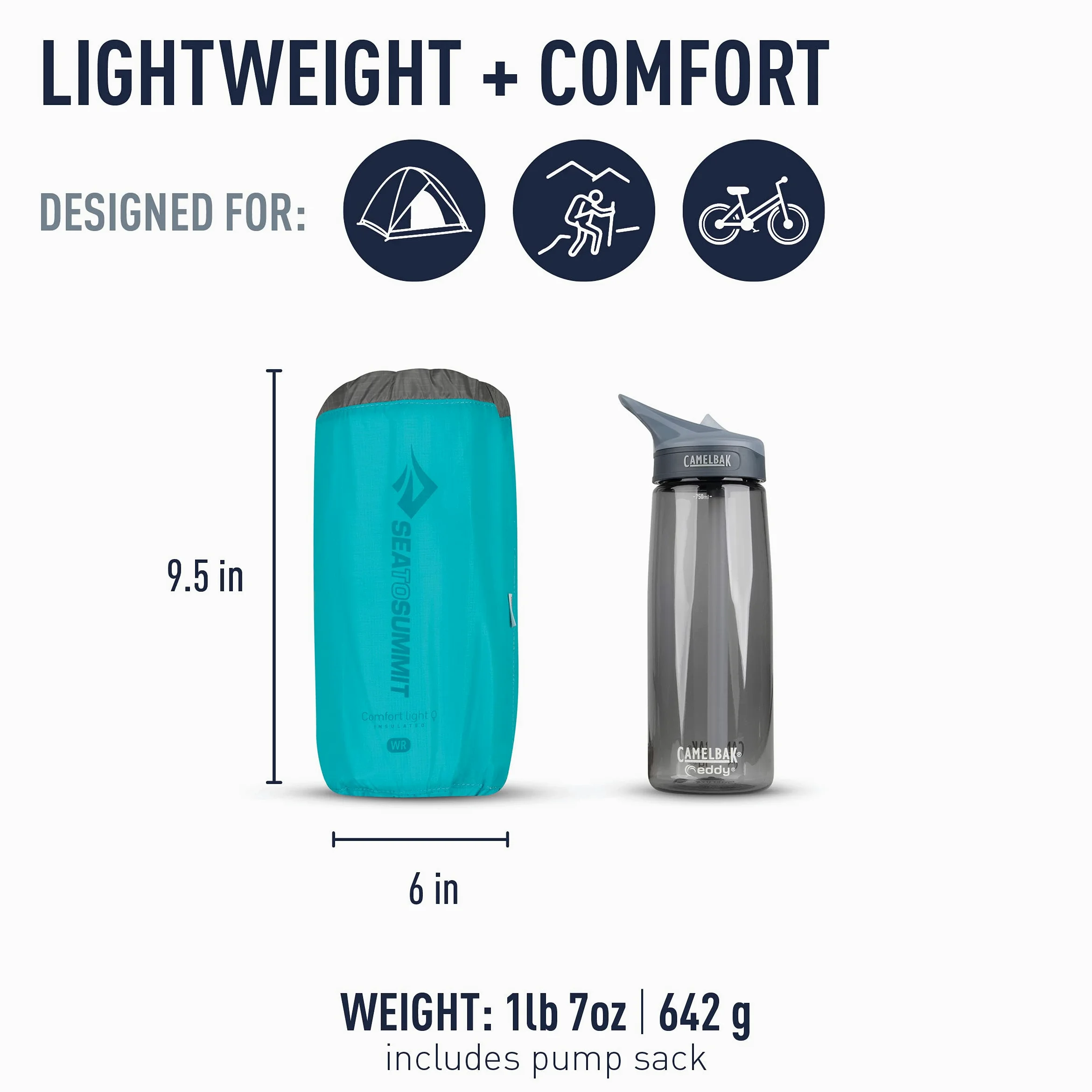 Sea to Summit Comfort Light Insulated - Colchón hinchable para mujer