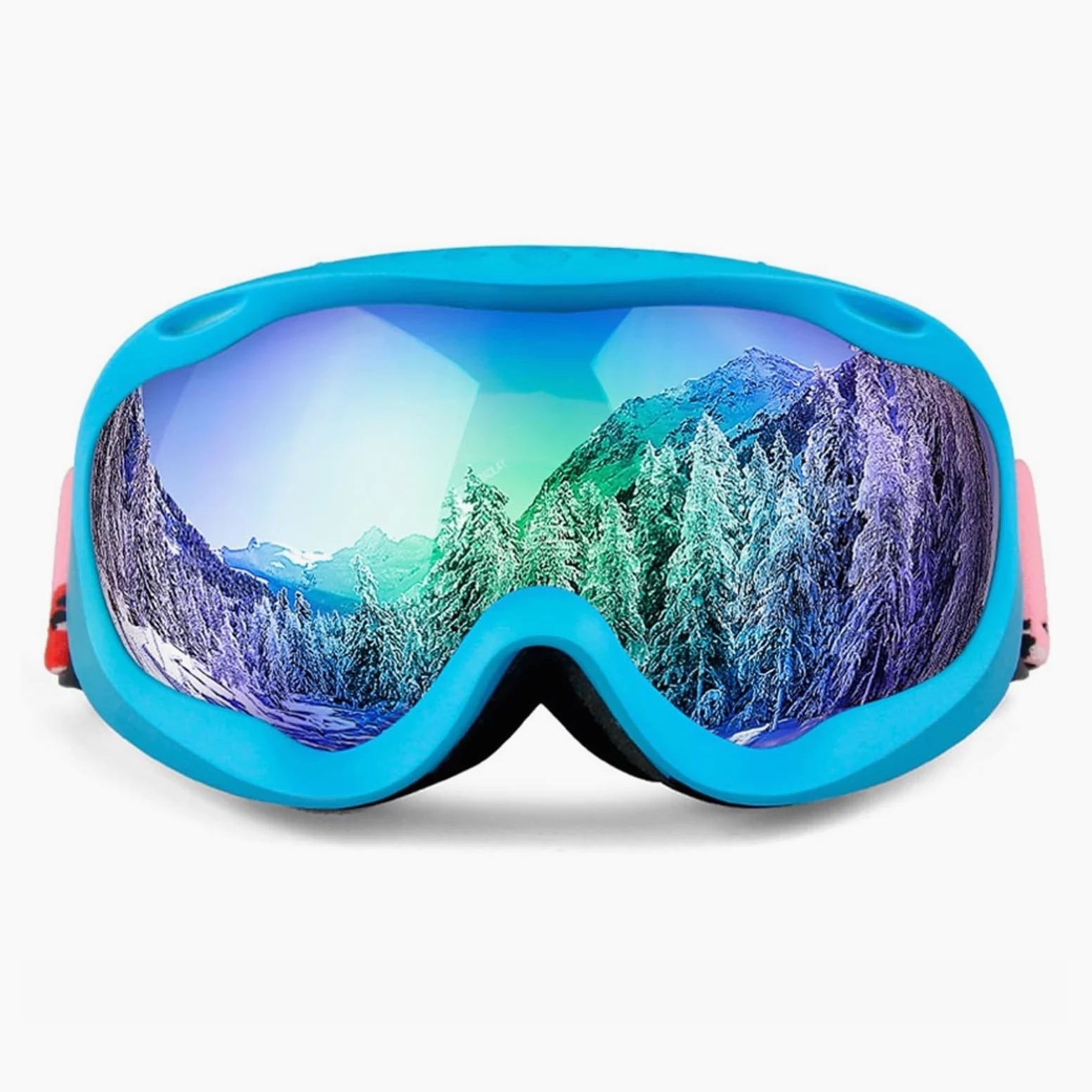 Gafas de esquí de invierno para hombre y mujer, gafas de esquí HD UV400, gafas de esquí antiniebla, gafas de snowboard a prueba de viento, lentes de espejo, gafas de esquí para exteriores (color